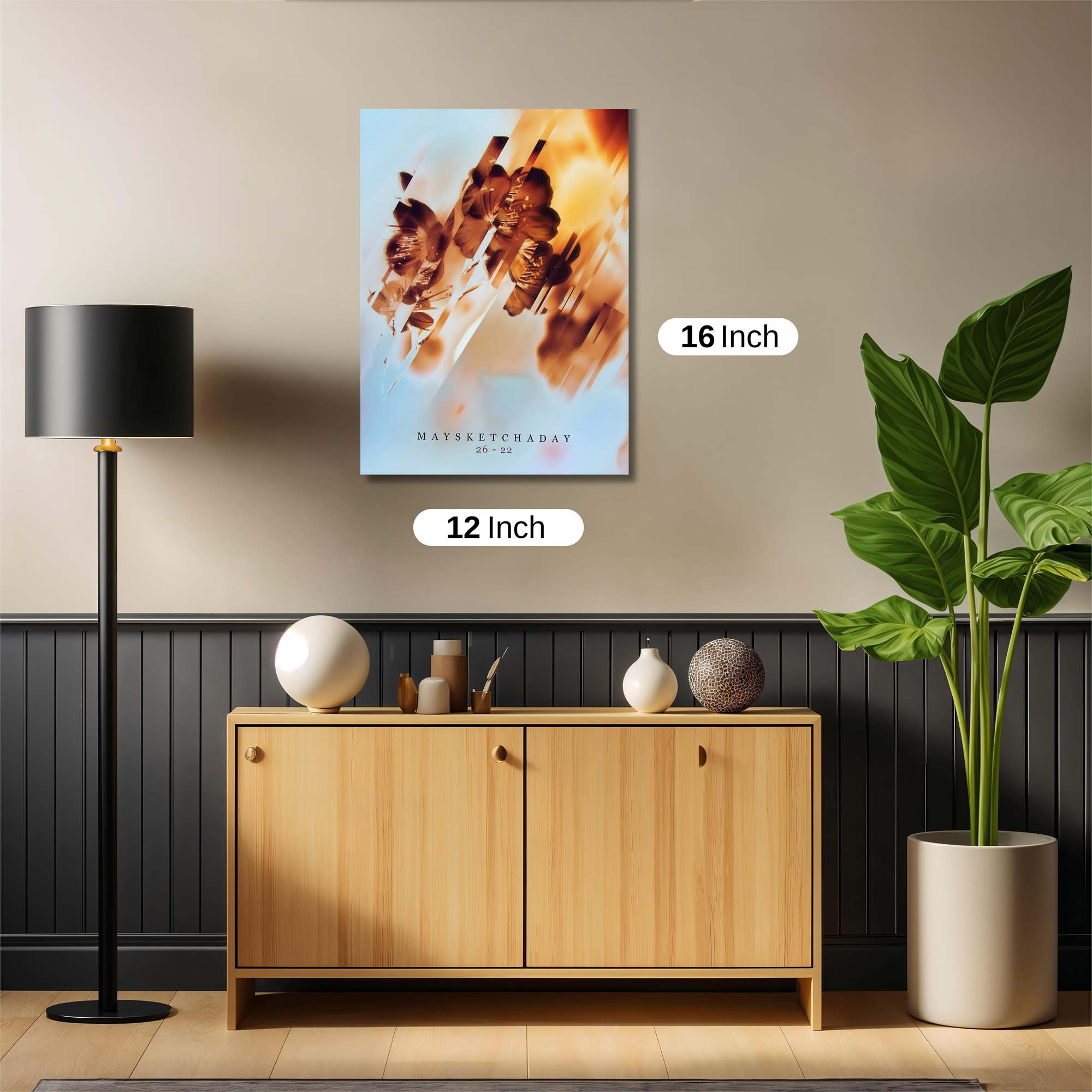 Floral Blaze Safe Wall Magnetic / M