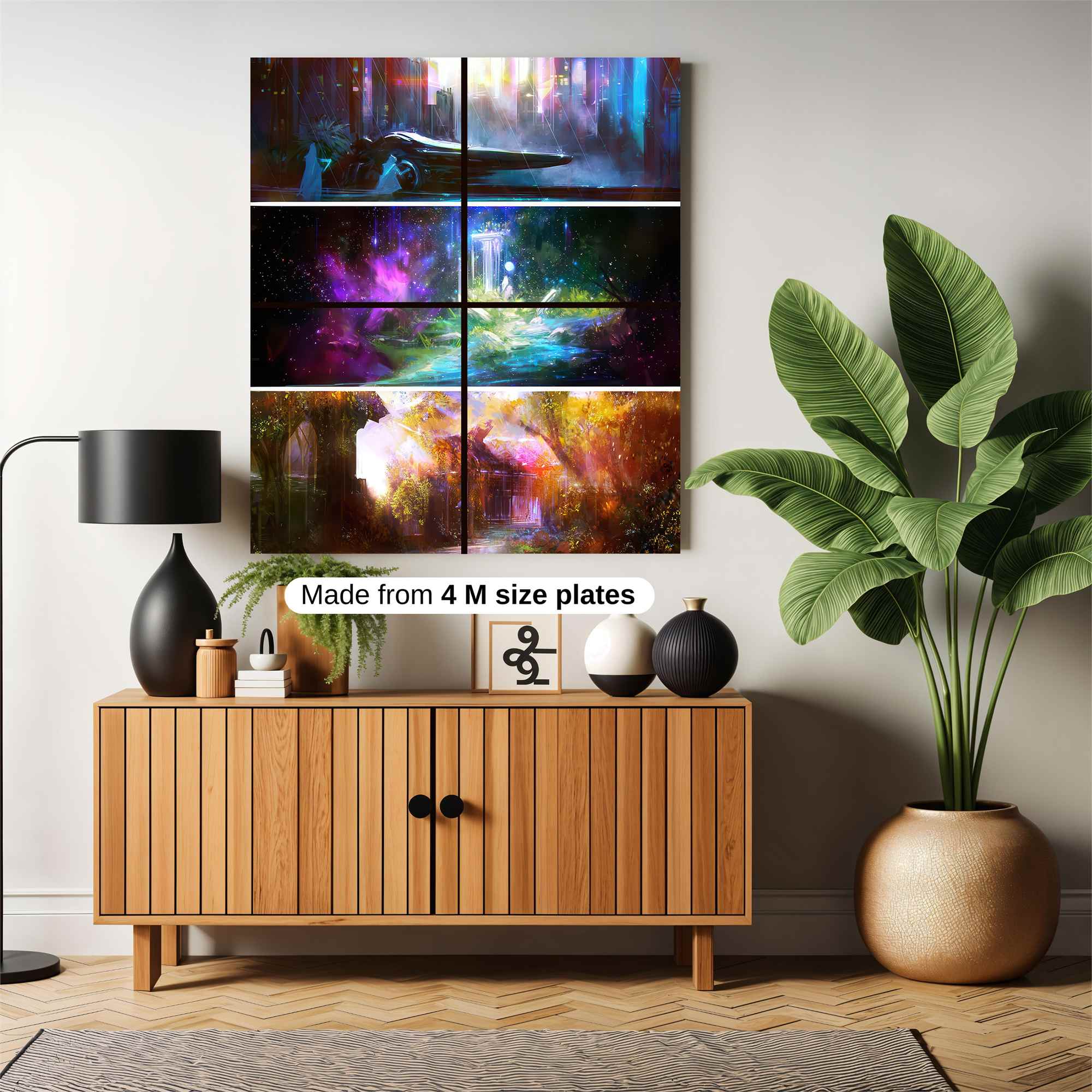 Futuristic Serenity Safe Wall Magnetic / M