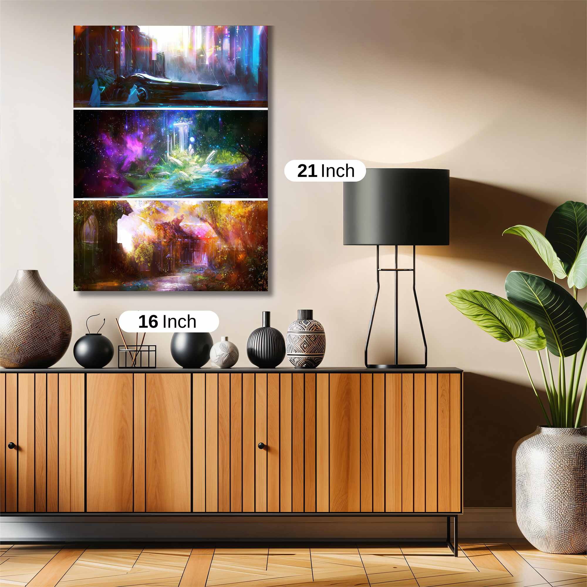 Futuristic Serenity Safe Wall Magnetic / M