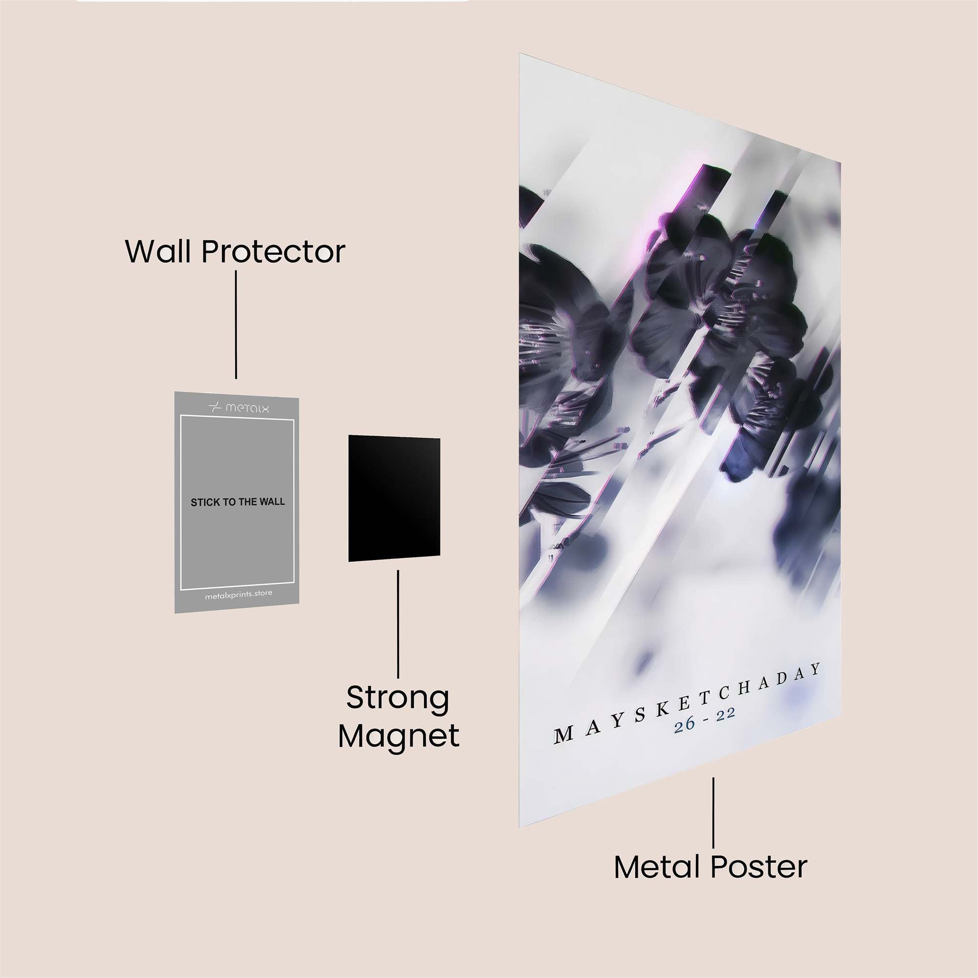 Shadow Bloom Safe Wall Magnetic / M