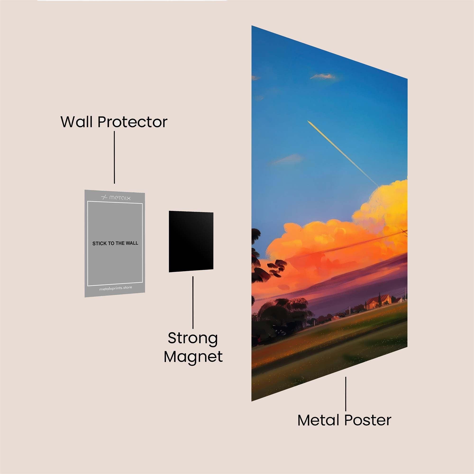 Sky Serenade Safe Wall Magnetic / M