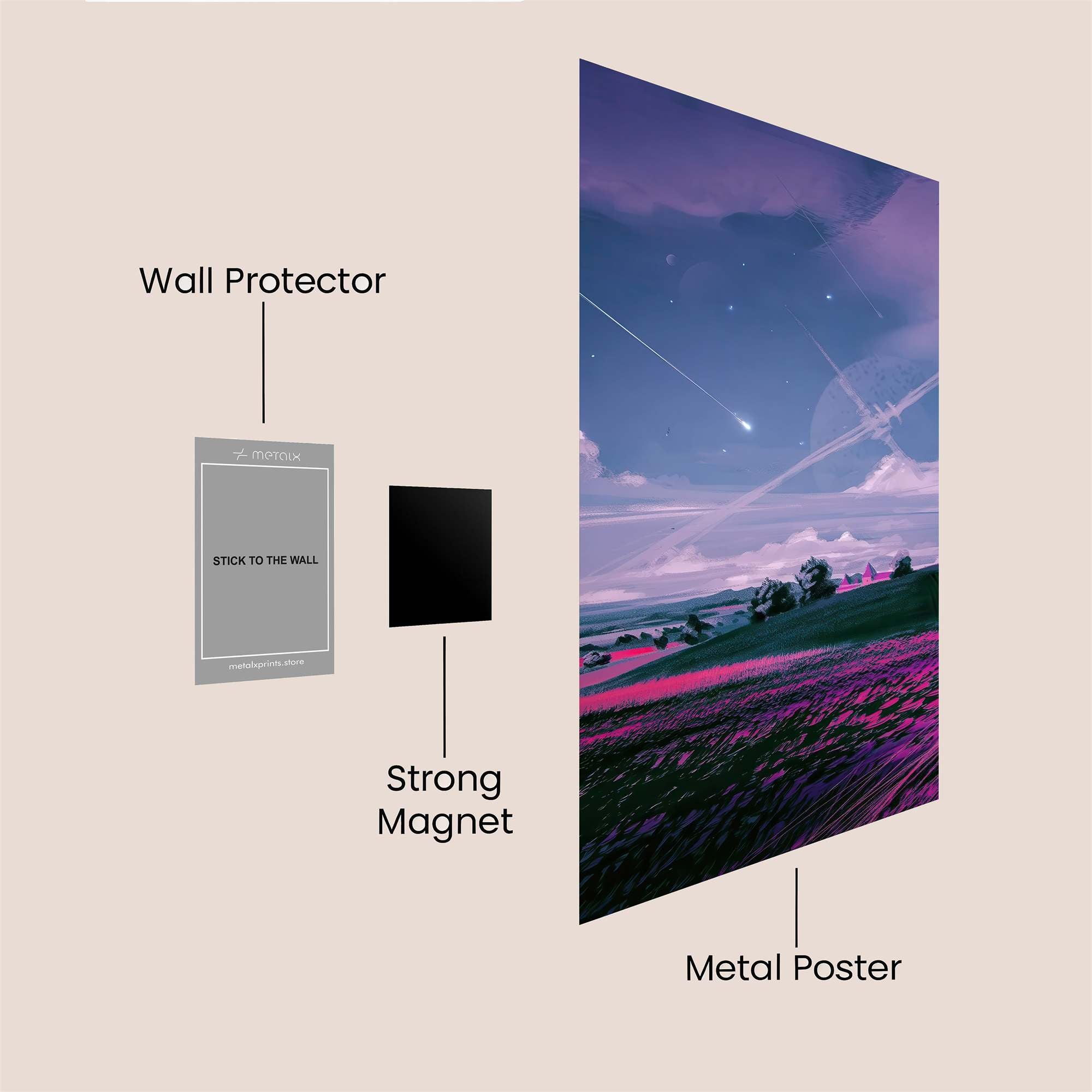Meteor Serenity Safe Wall Magnetic / M