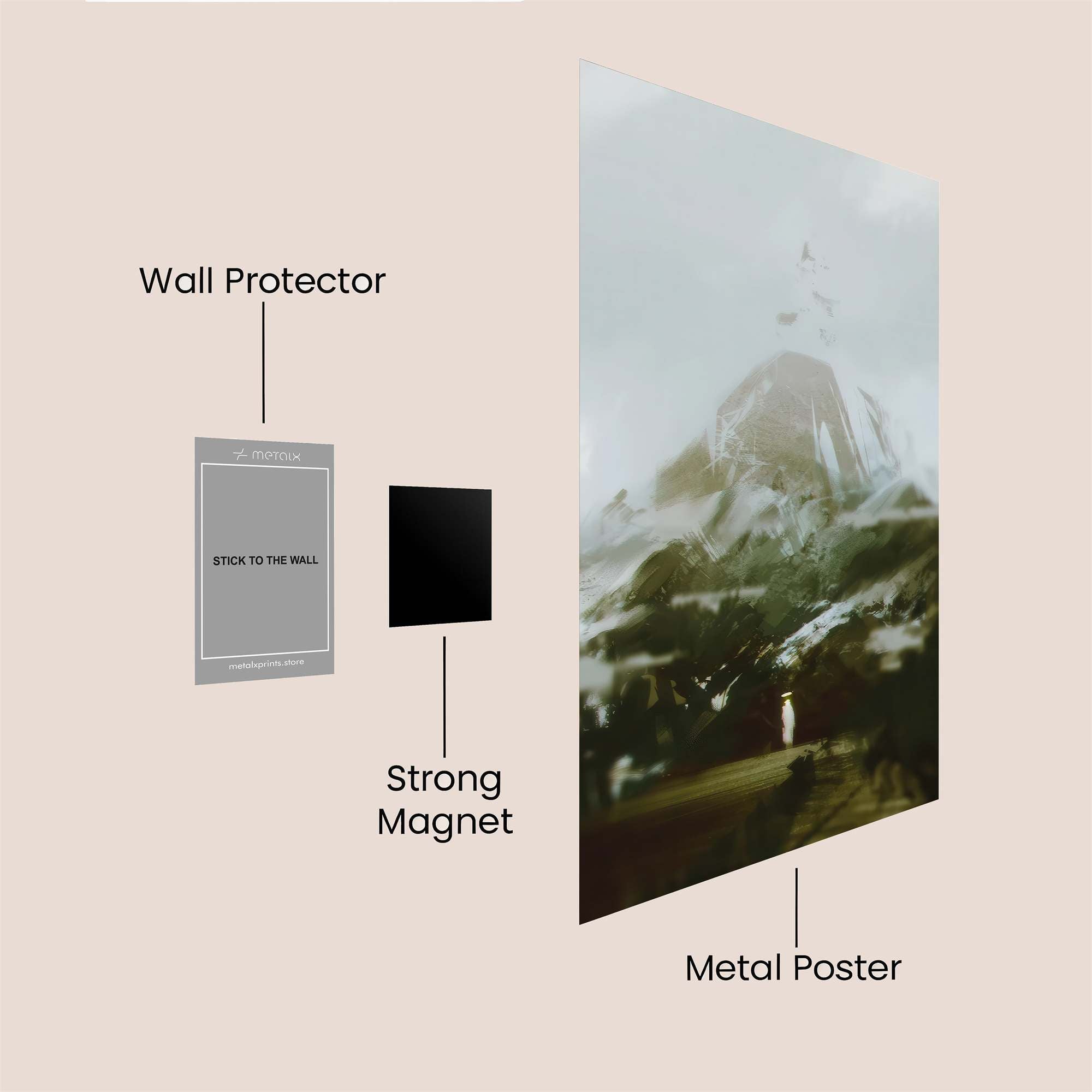 Mountain Serenity Safe Wall Magnetic / M