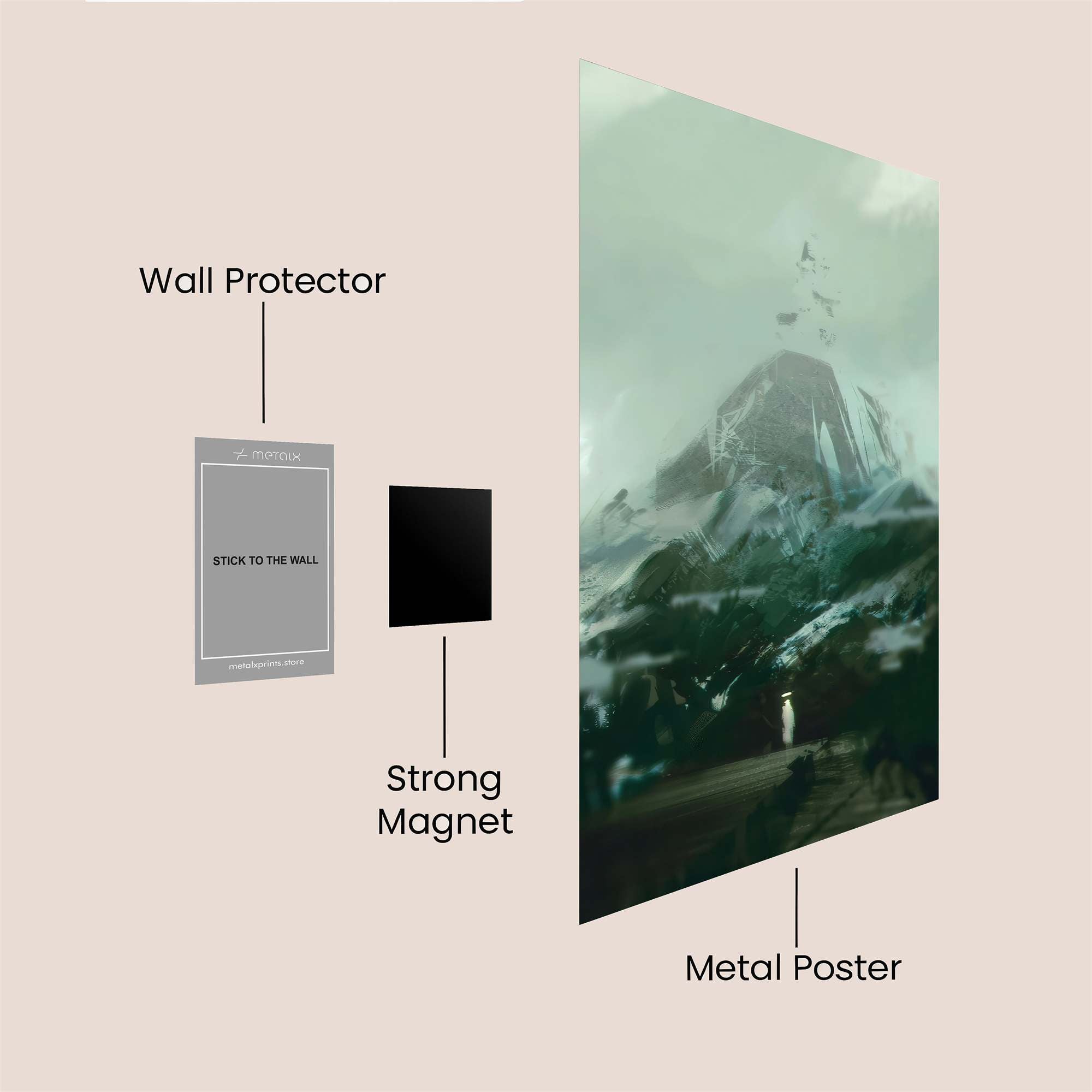 Mountain Serenity Safe Wall Magnetic / M