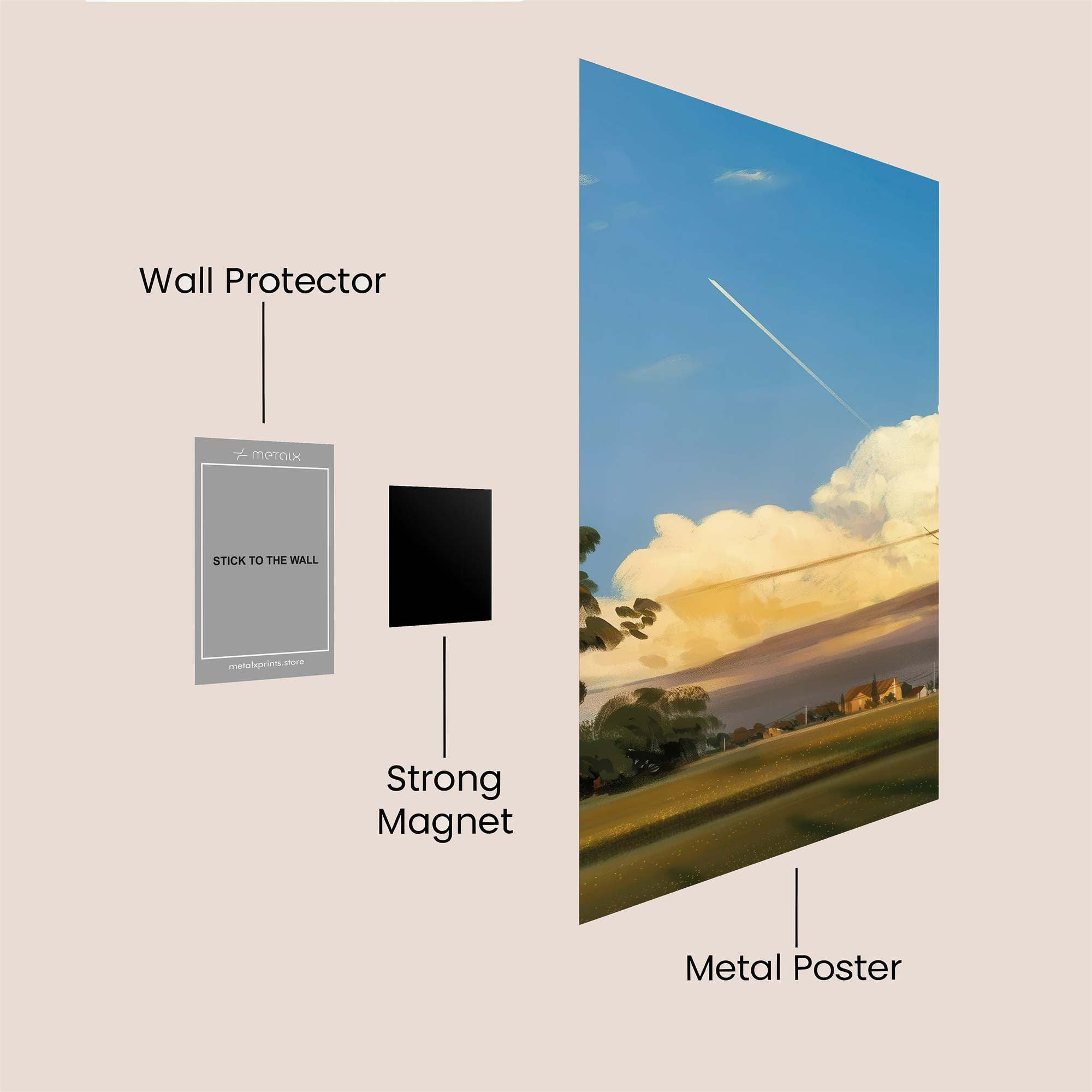 Skyward Serenity Safe Wall Magnetic / M