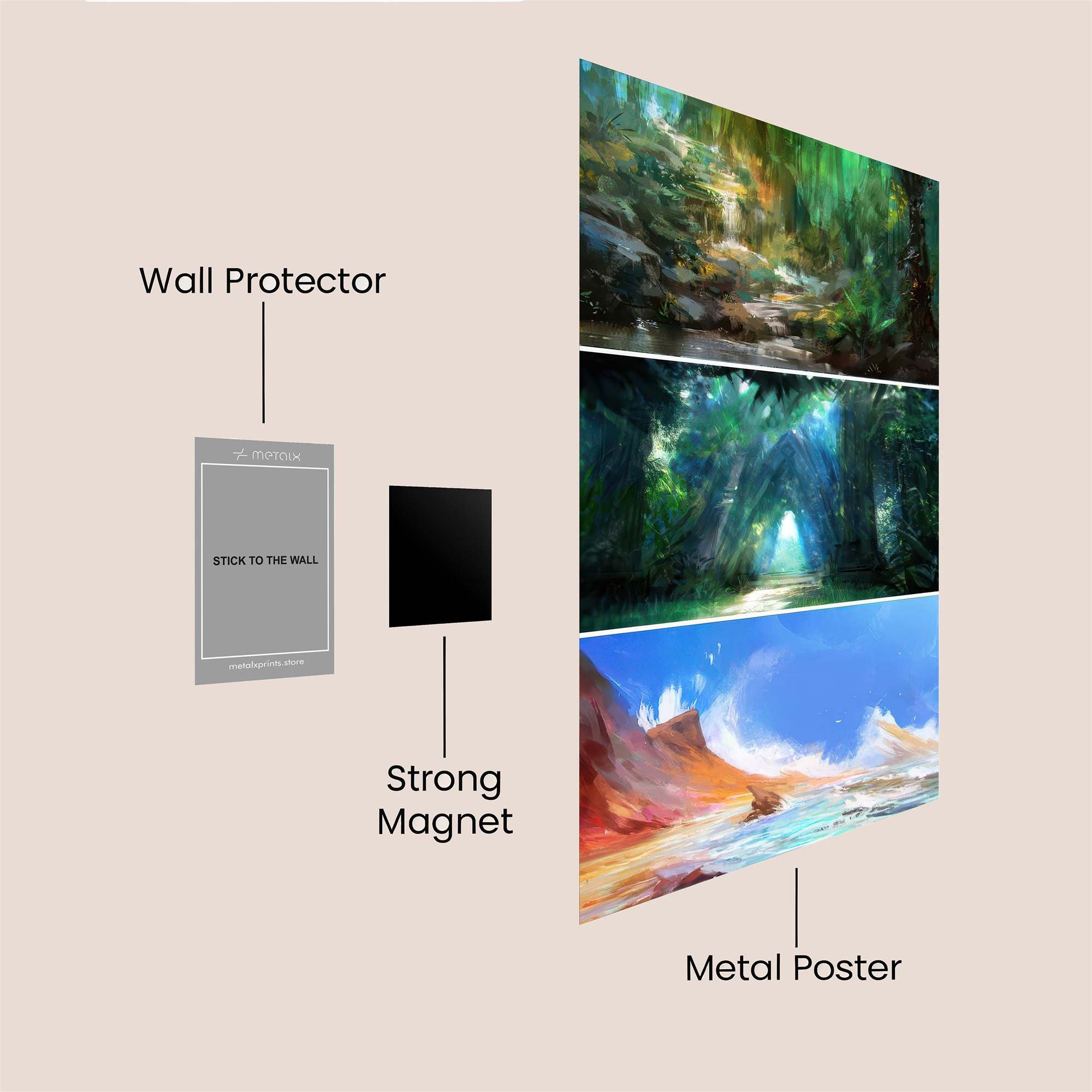 Jungle Serenity Safe Wall Magnetic / M