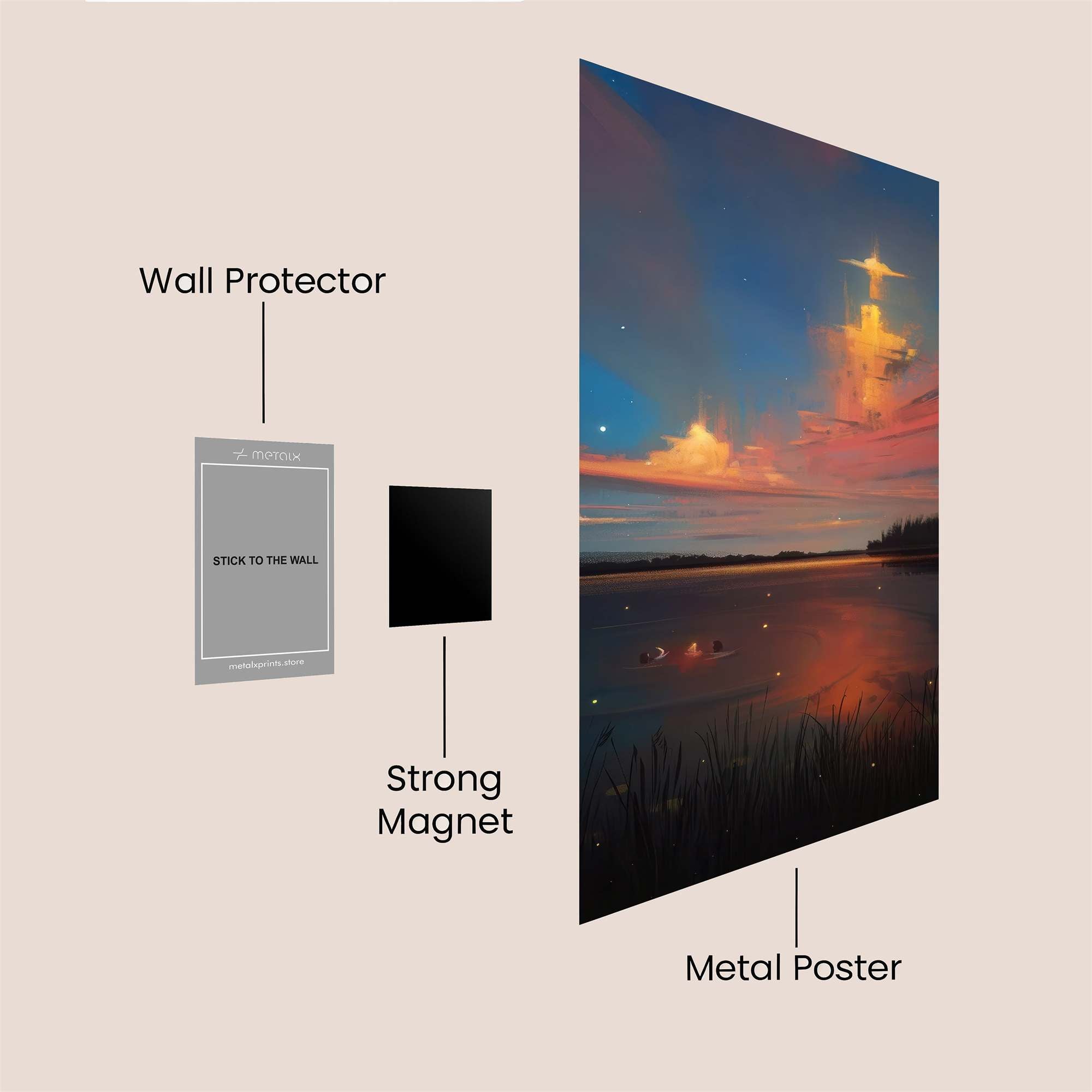 Starlit Serenity Safe Wall Magnetic / M