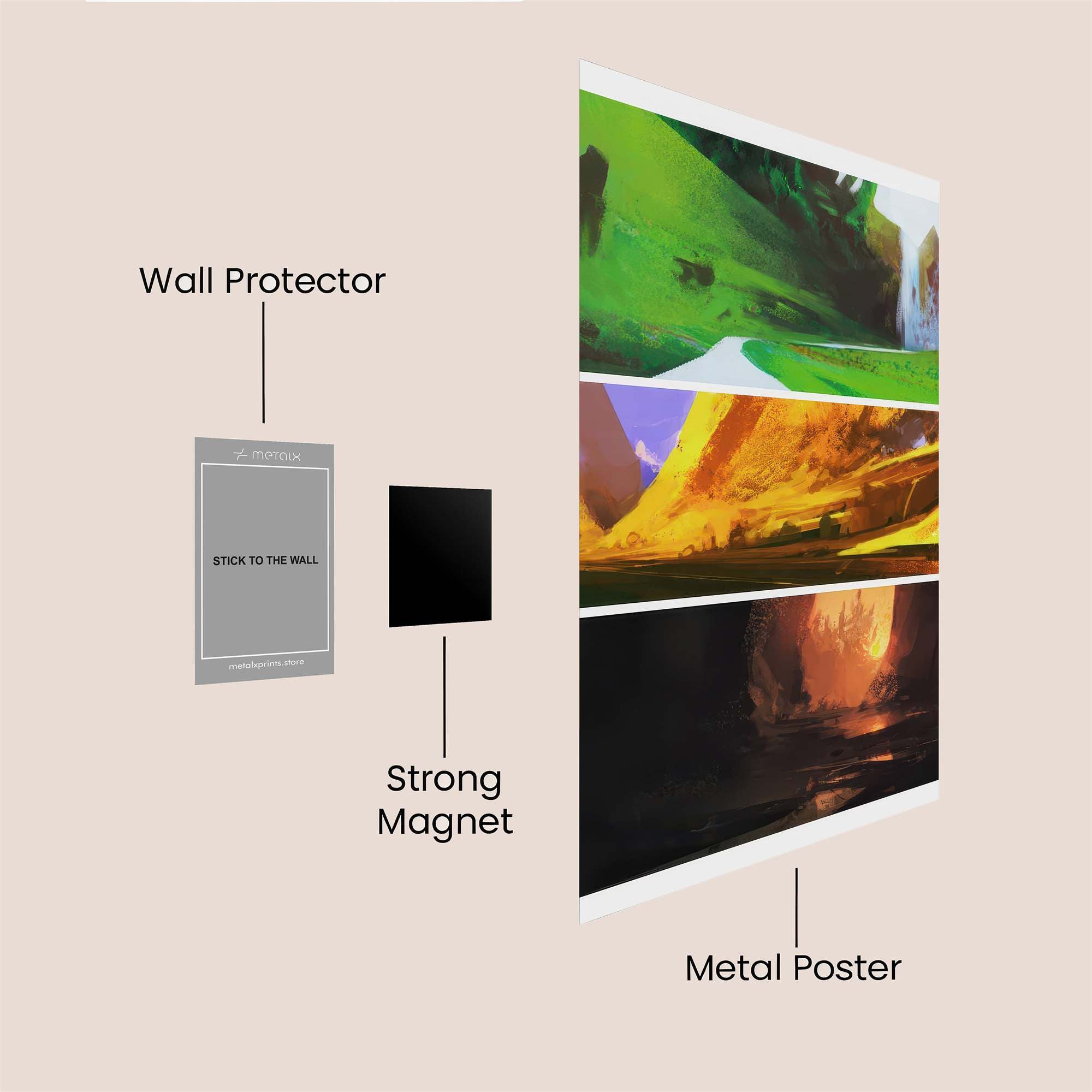 Nature'sTrilogy Safe Wall Magnetic / M