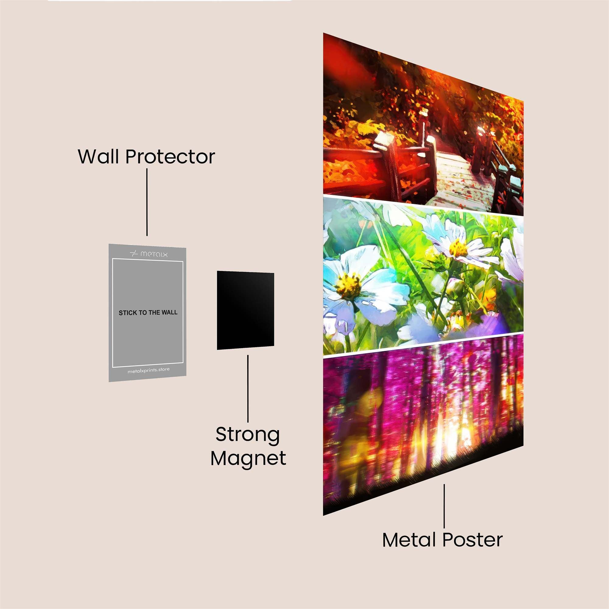 Autumn Whimsy Safe Wall Magnetic / M