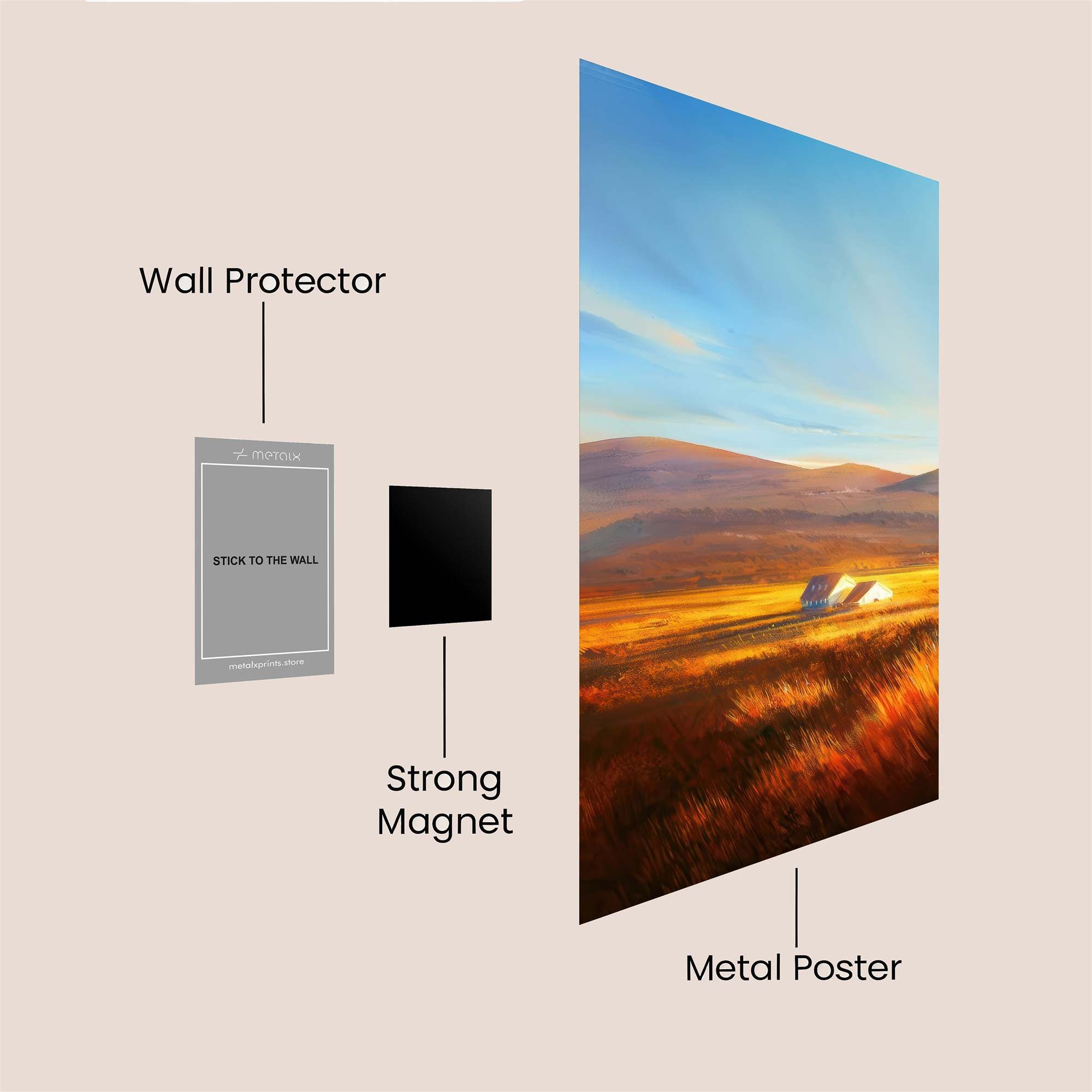 Cottage Serenity Safe Wall Magnetic / M