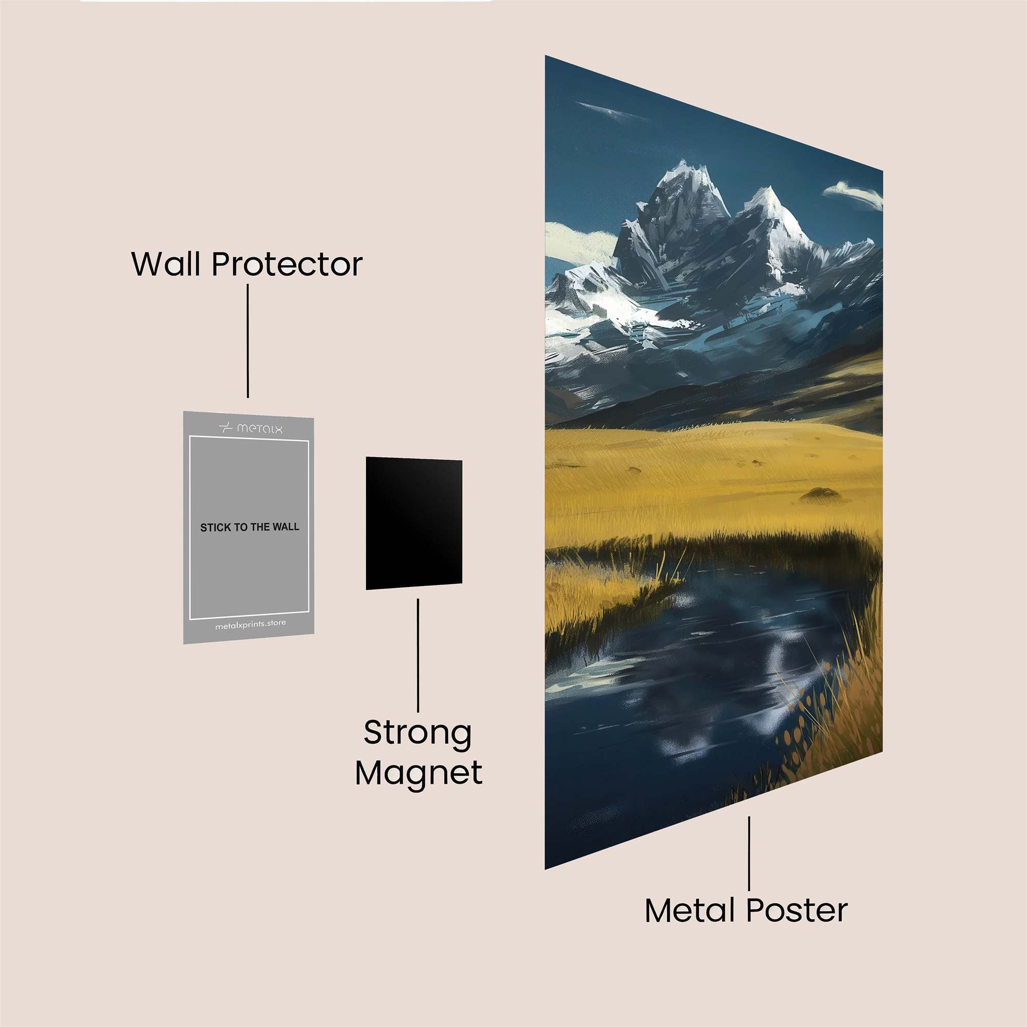 MeadowWhisper Safe Wall Magnetic / M