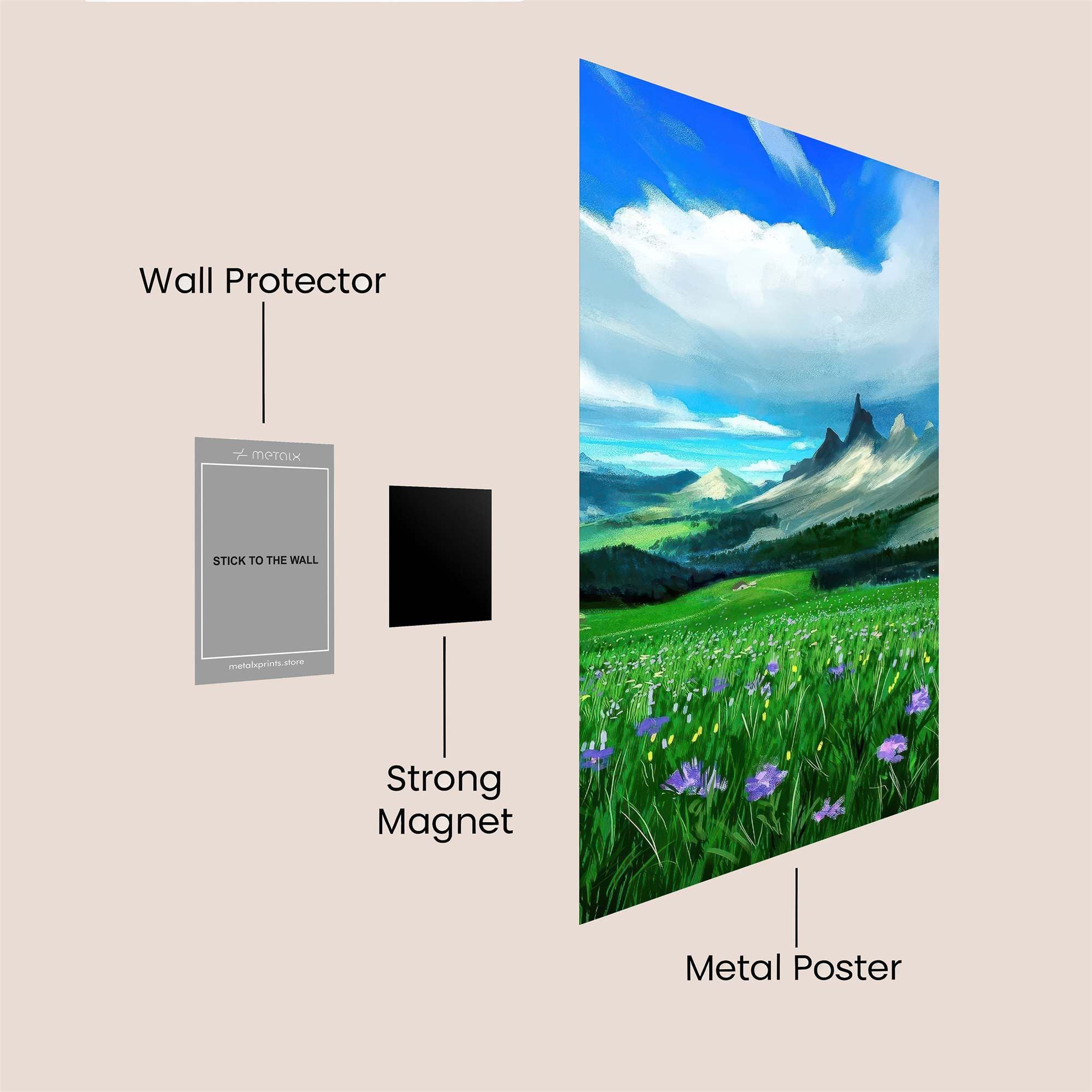 Mountain Serenity Safe Wall Magnetic / M