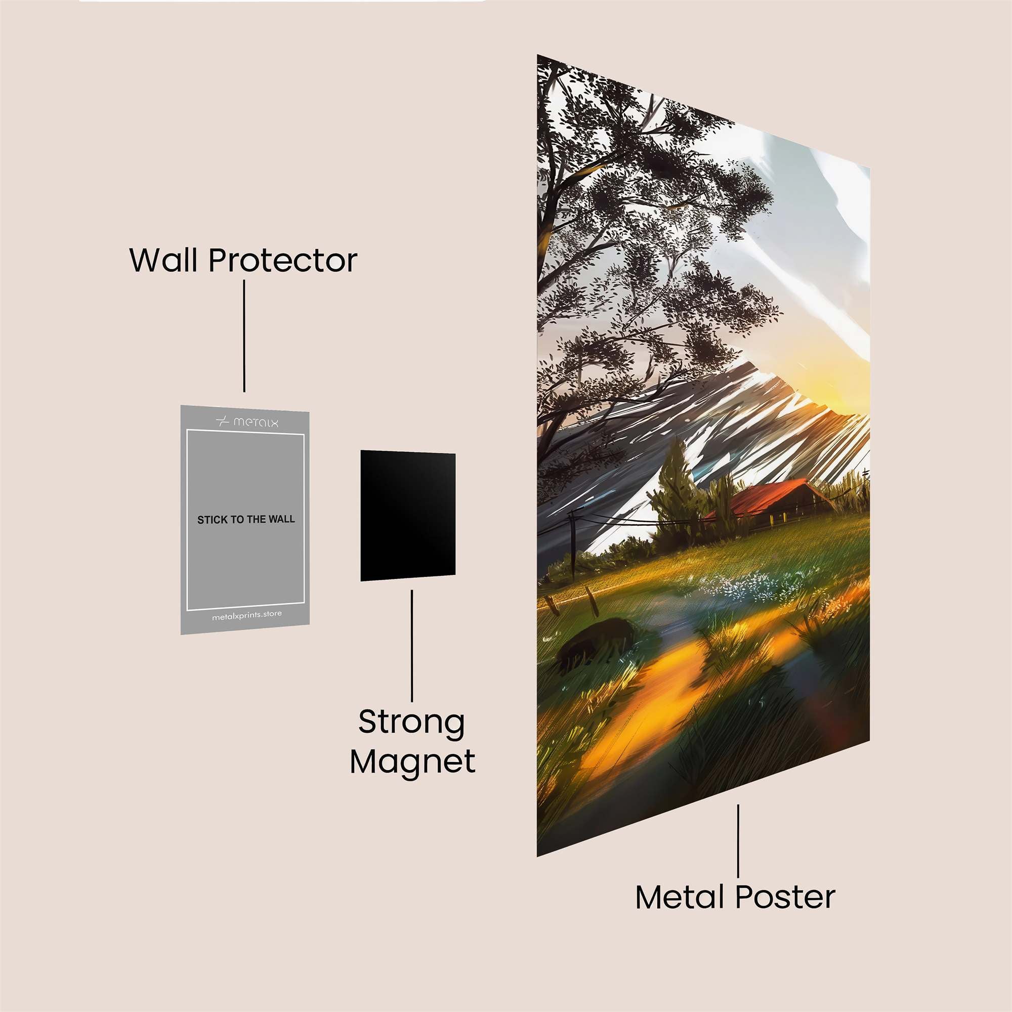 Mountain Serenity Safe Wall Magnetic / M