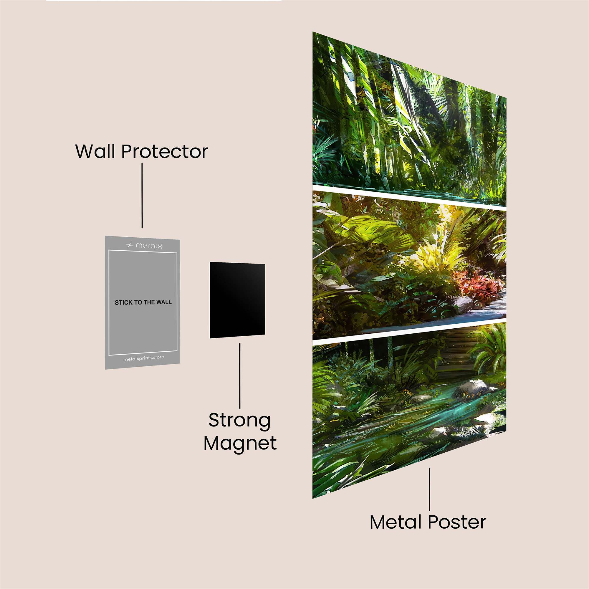 Jungle Serenity Safe Wall Magnetic / M