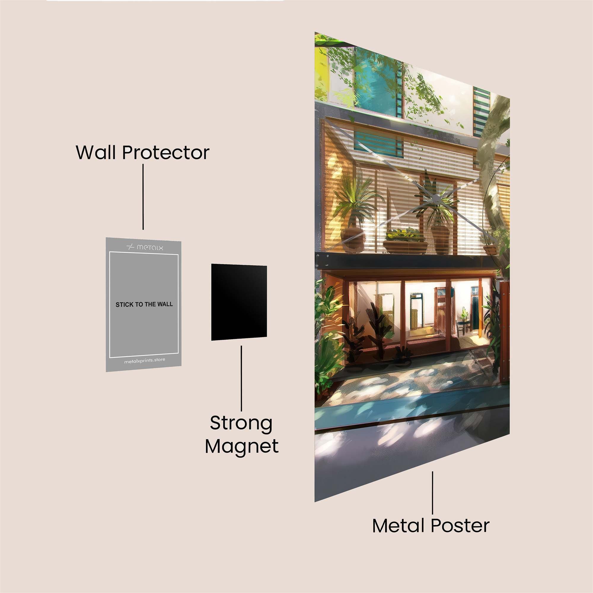 Urban Oasis Safe Wall Magnetic / M