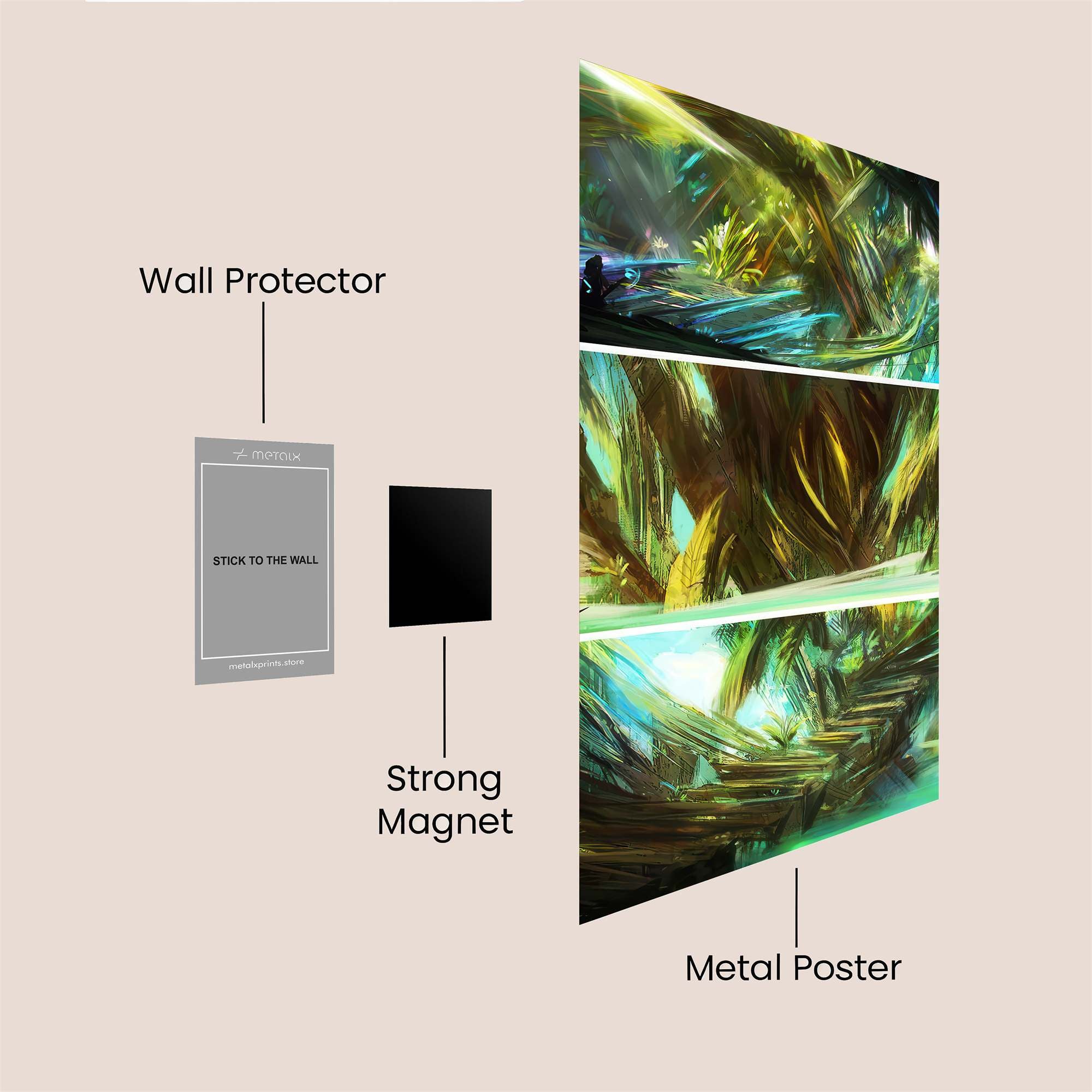 Jungle Serenity Safe Wall Magnetic / M