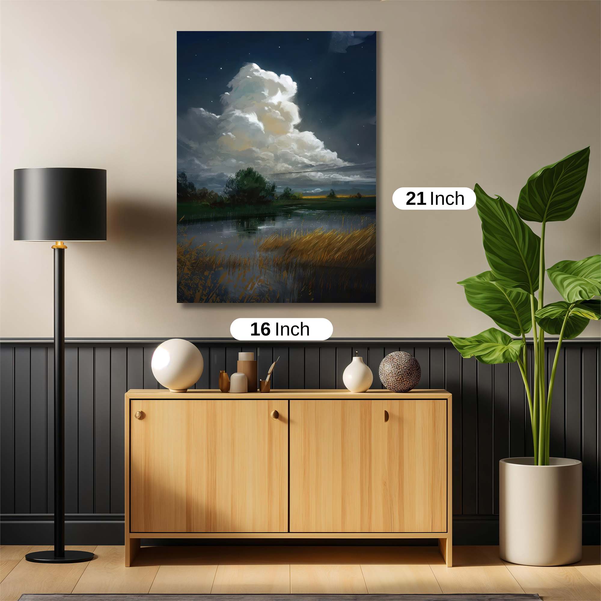 Moonlit Serenity Safe Wall Magnetic / M