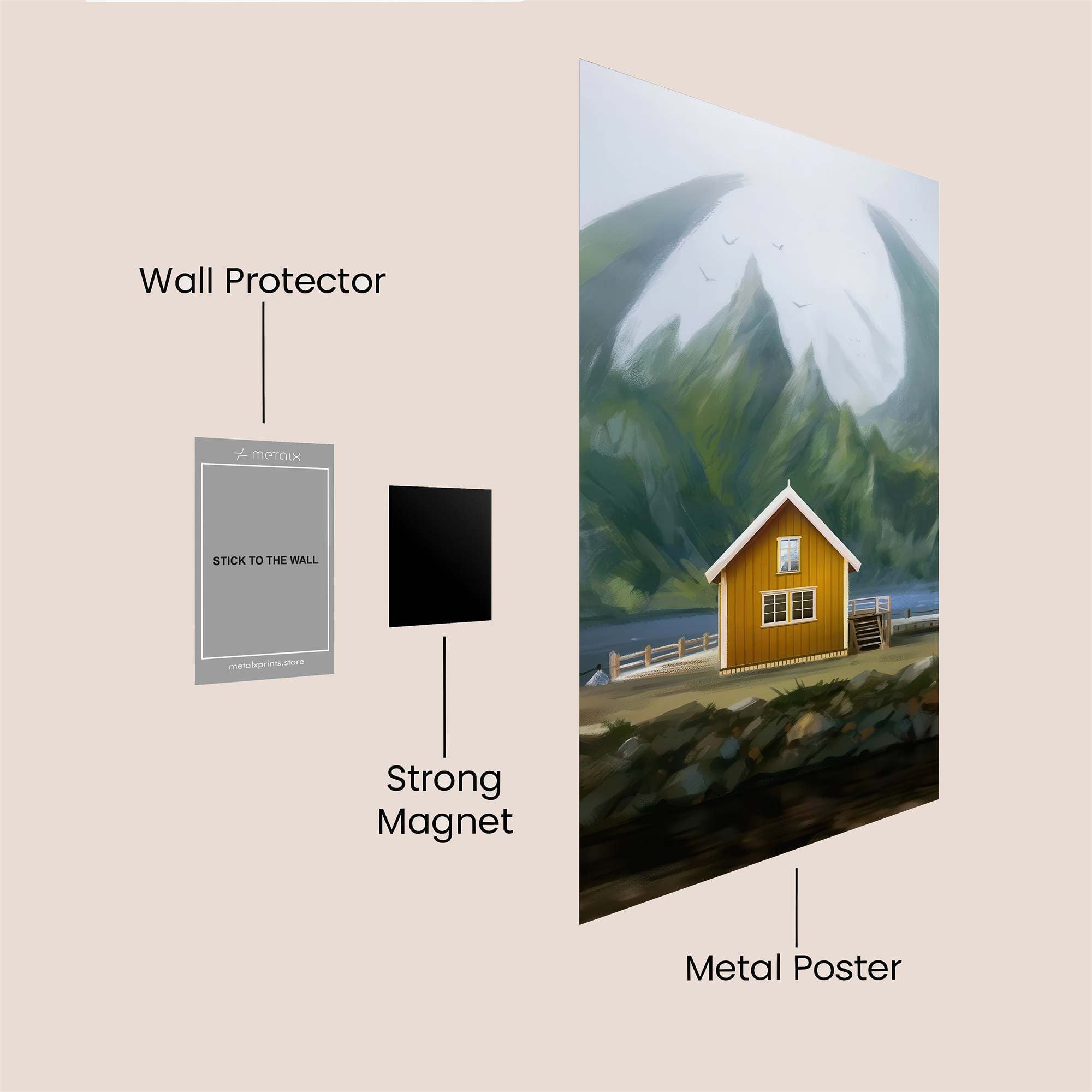 Mountain Serenity Safe Wall Magnetic / M