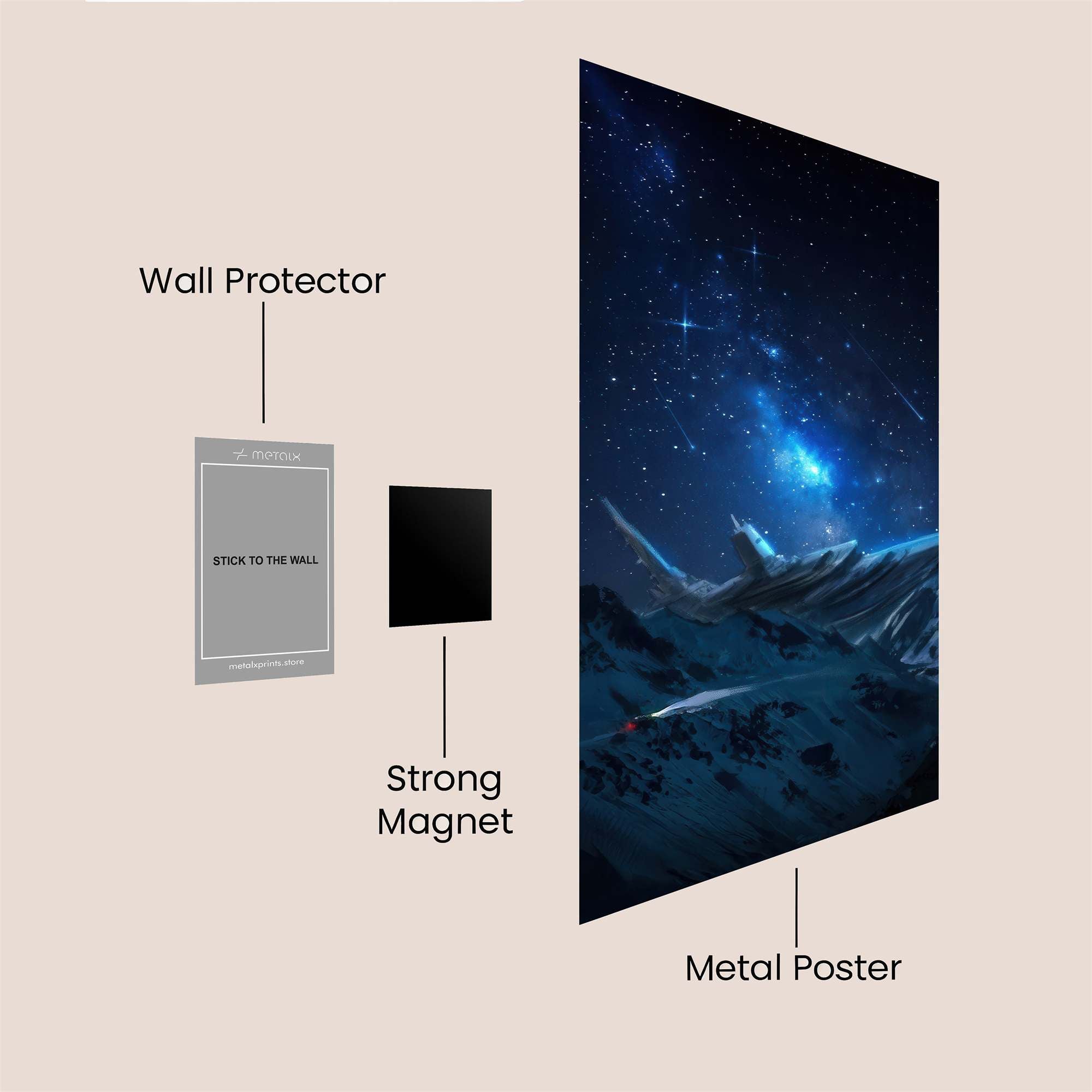 Starship Serene Safe Wall Magnetic / M