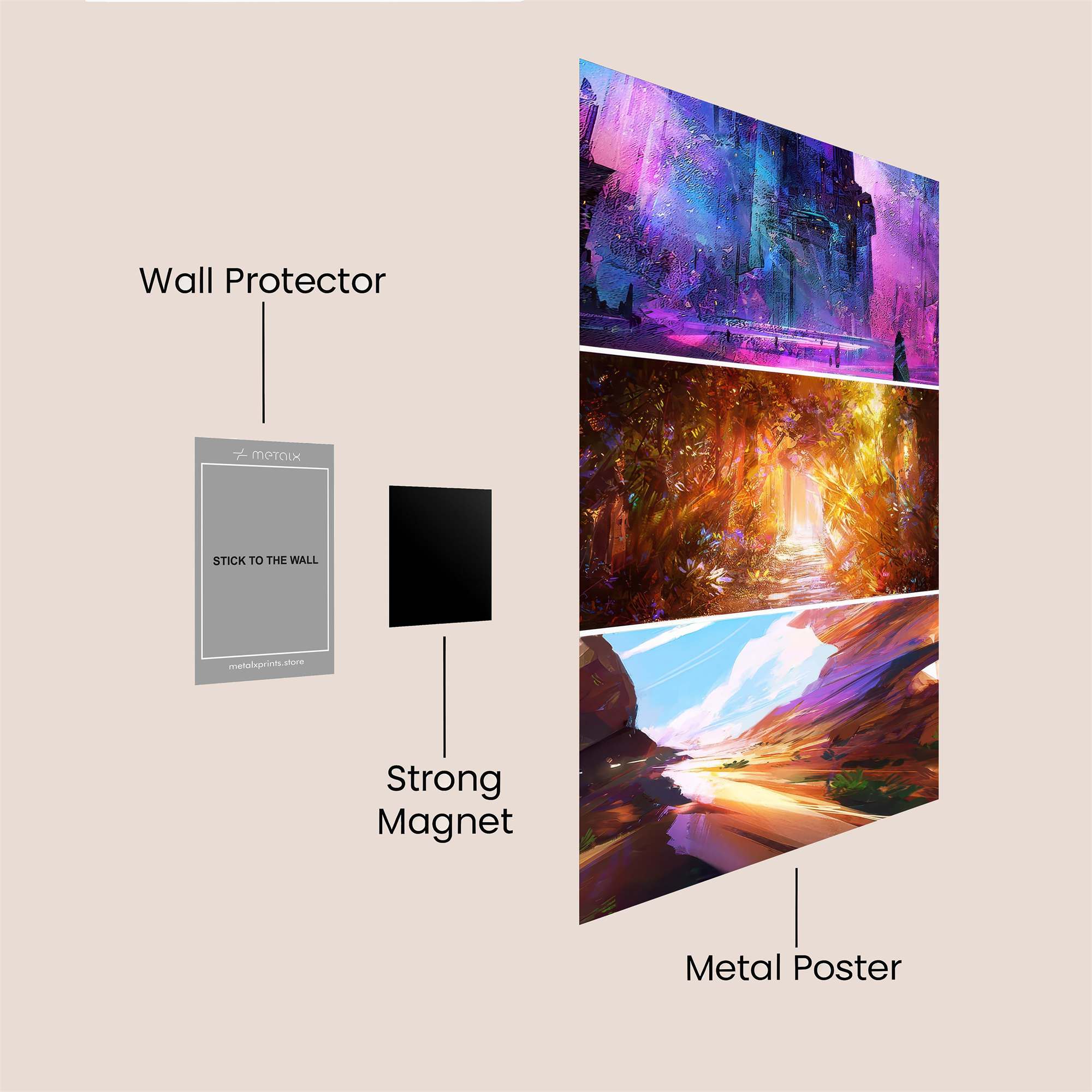 Mystic Realms Safe Wall Magnetic / M