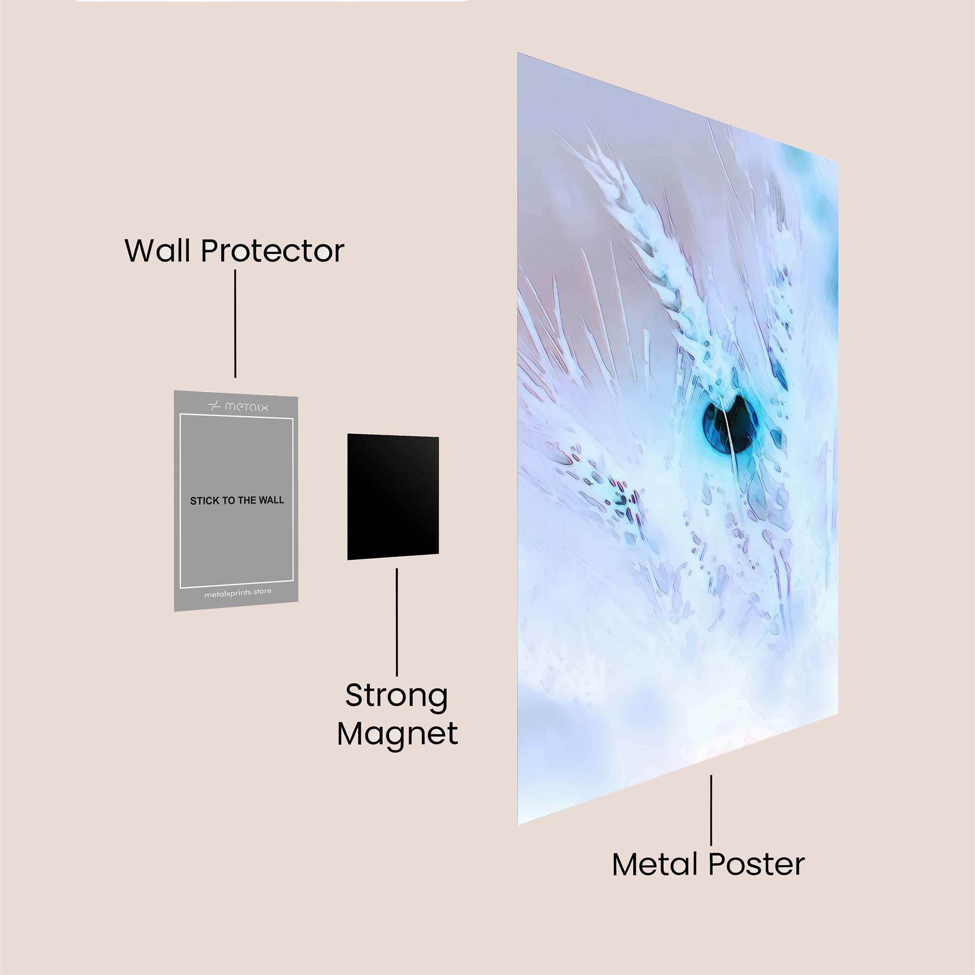 Frosty Whisper Safe Wall Magnetic / M