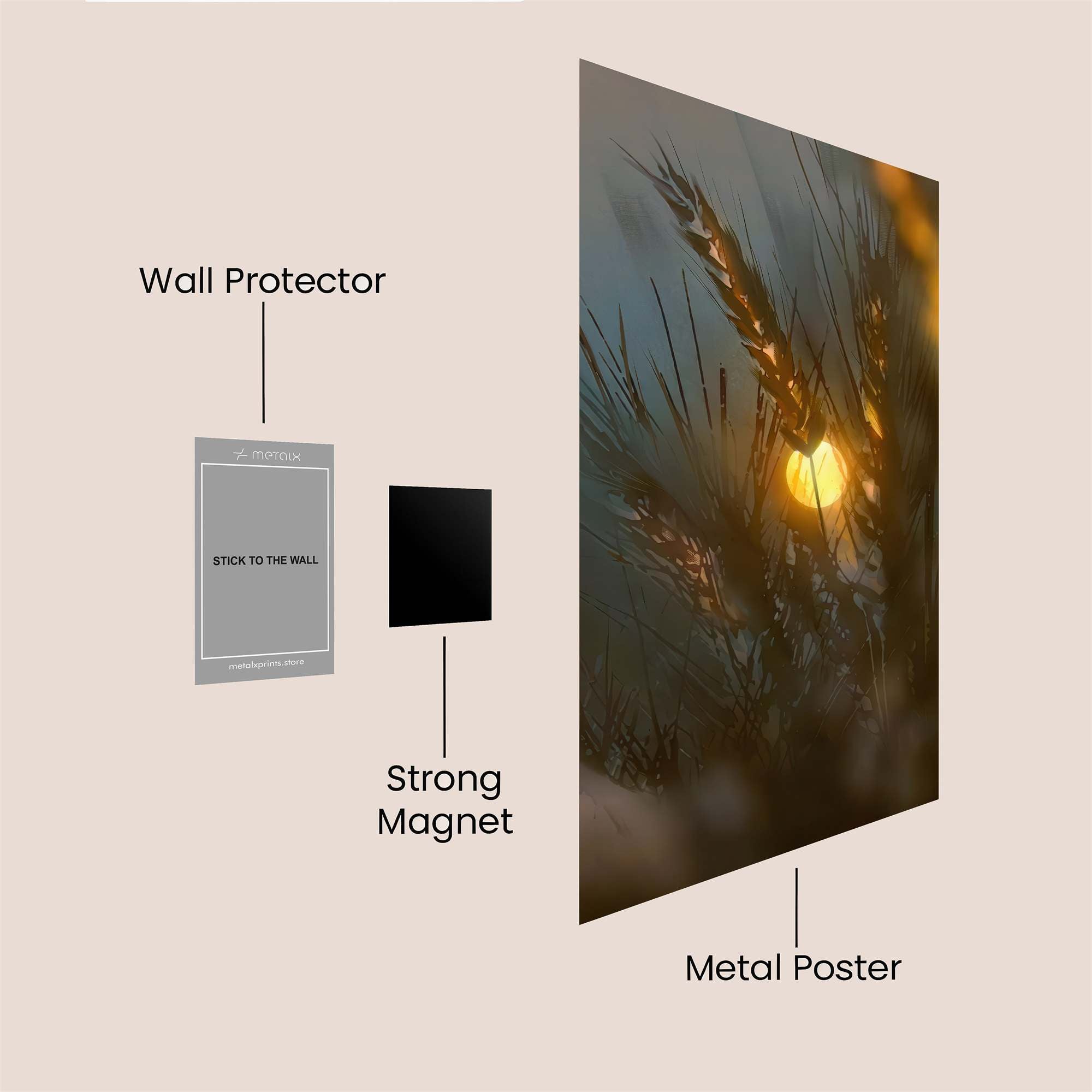 Sunrise Serenity Safe Wall Magnetic / M