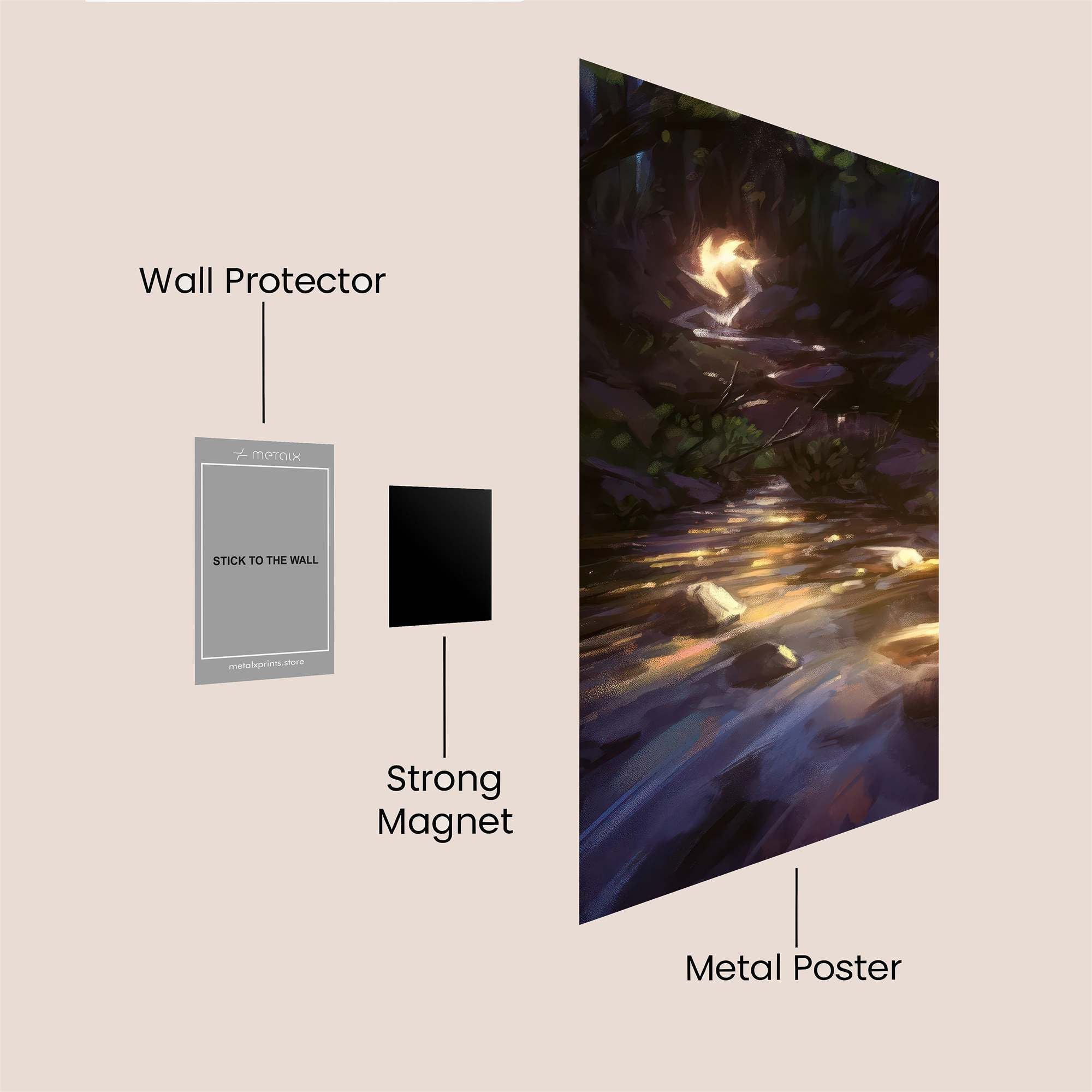 Moonlit Serenity Safe Wall Magnetic / M