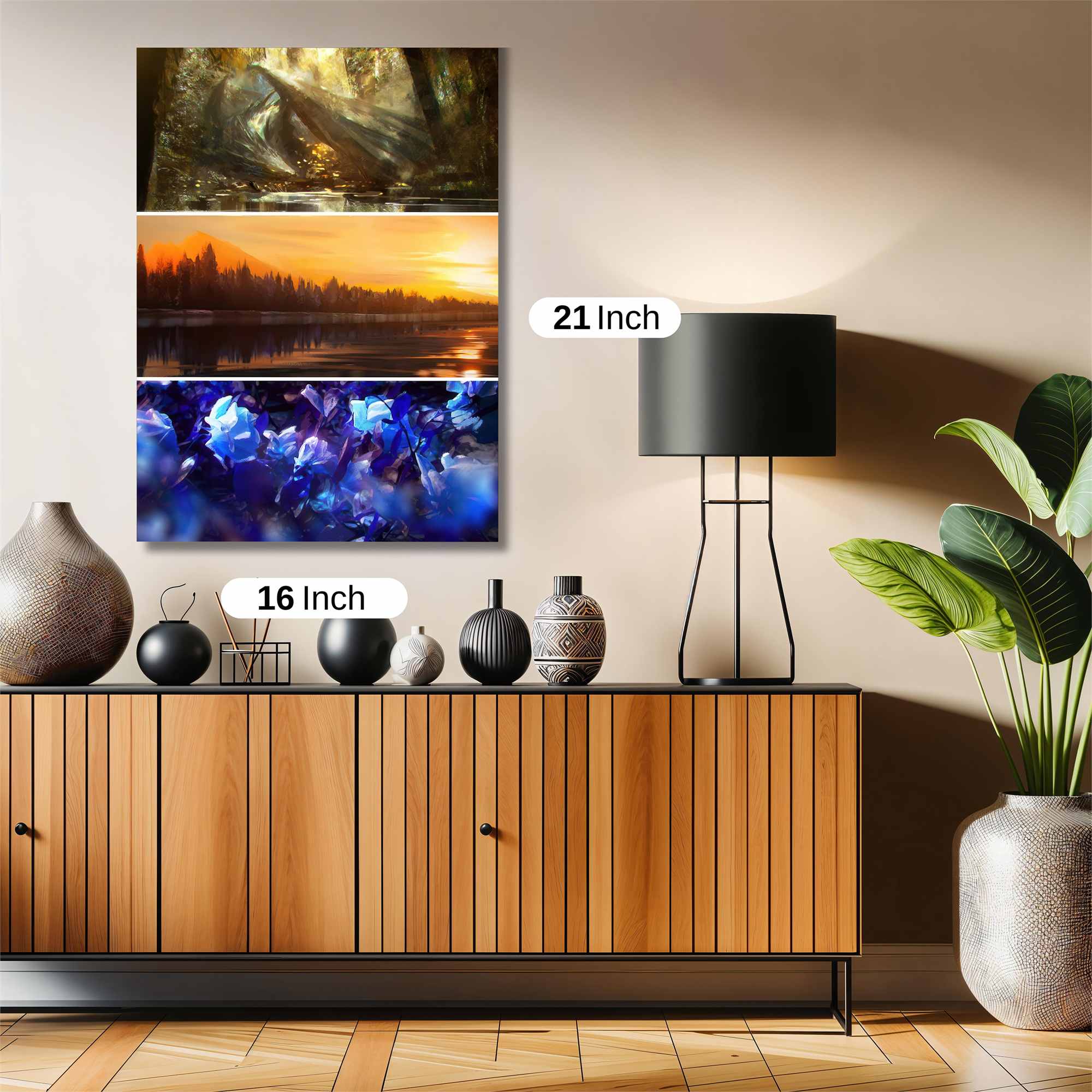 DragonWhisper, SunsetGlow, CrystalBloom Safe Wall Magnetic / M