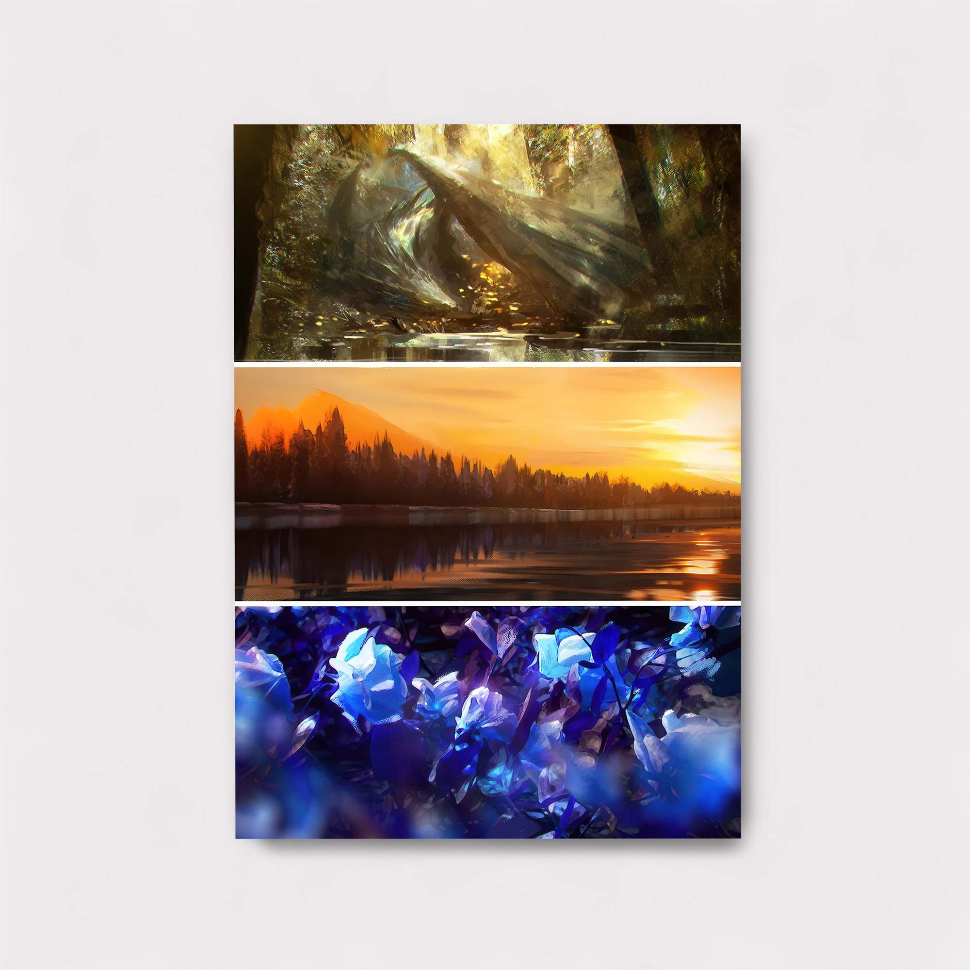 DragonWhisper, SunsetGlow, CrystalBloom Safe Wall Magnetic / M