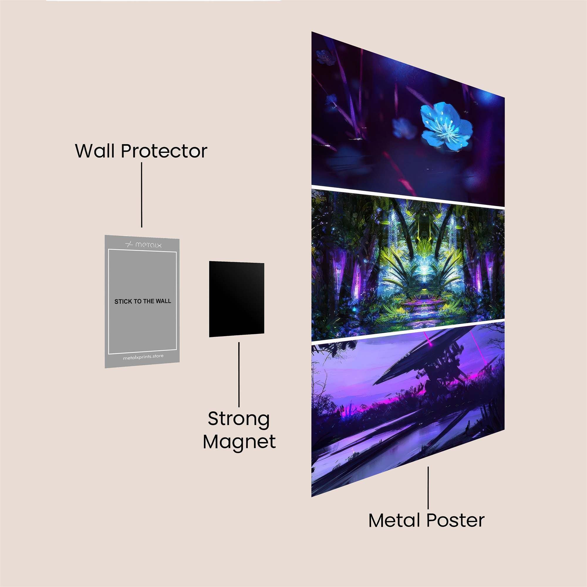 Lunar Bloom Safe Wall Magnetic / M