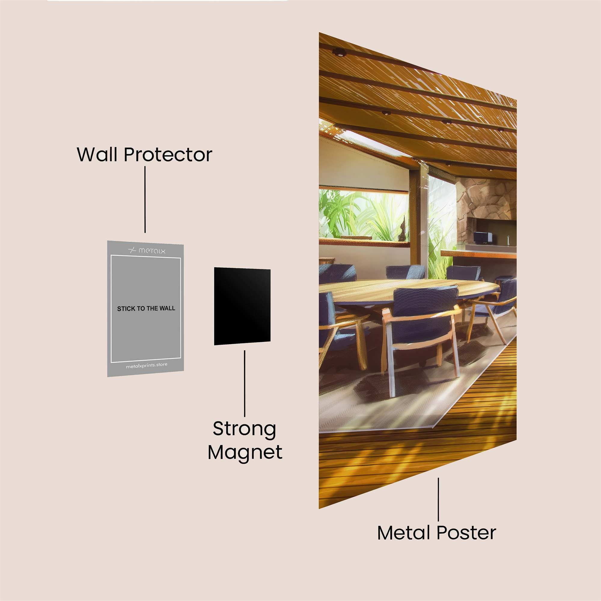 Sunlit Serenity Safe Wall Magnetic / M