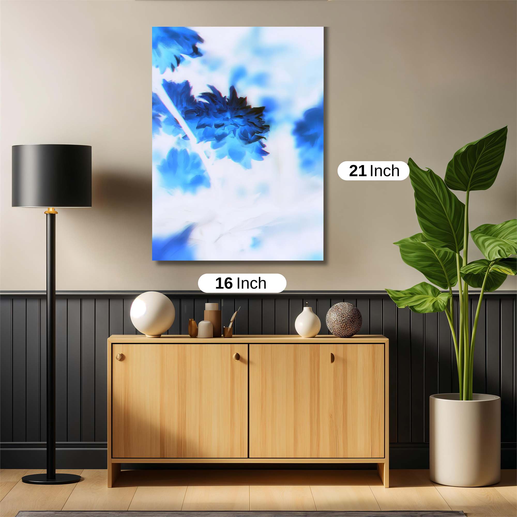 Blue Whimsy Safe Wall Magnetic / M
