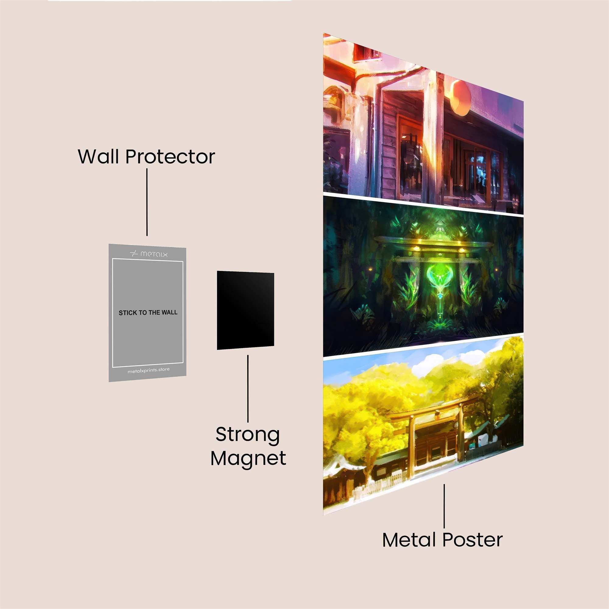 Cafe Serenity Safe Wall Magnetic / M