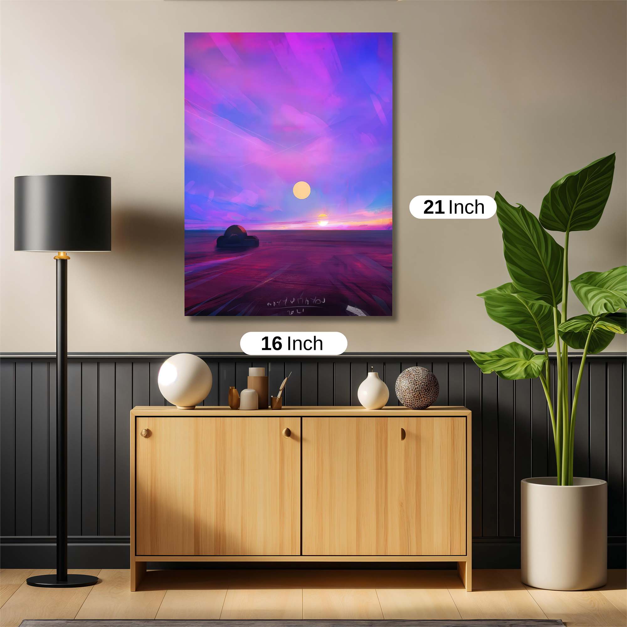 Moonlit Tranquility Safe Wall Magnetic / M