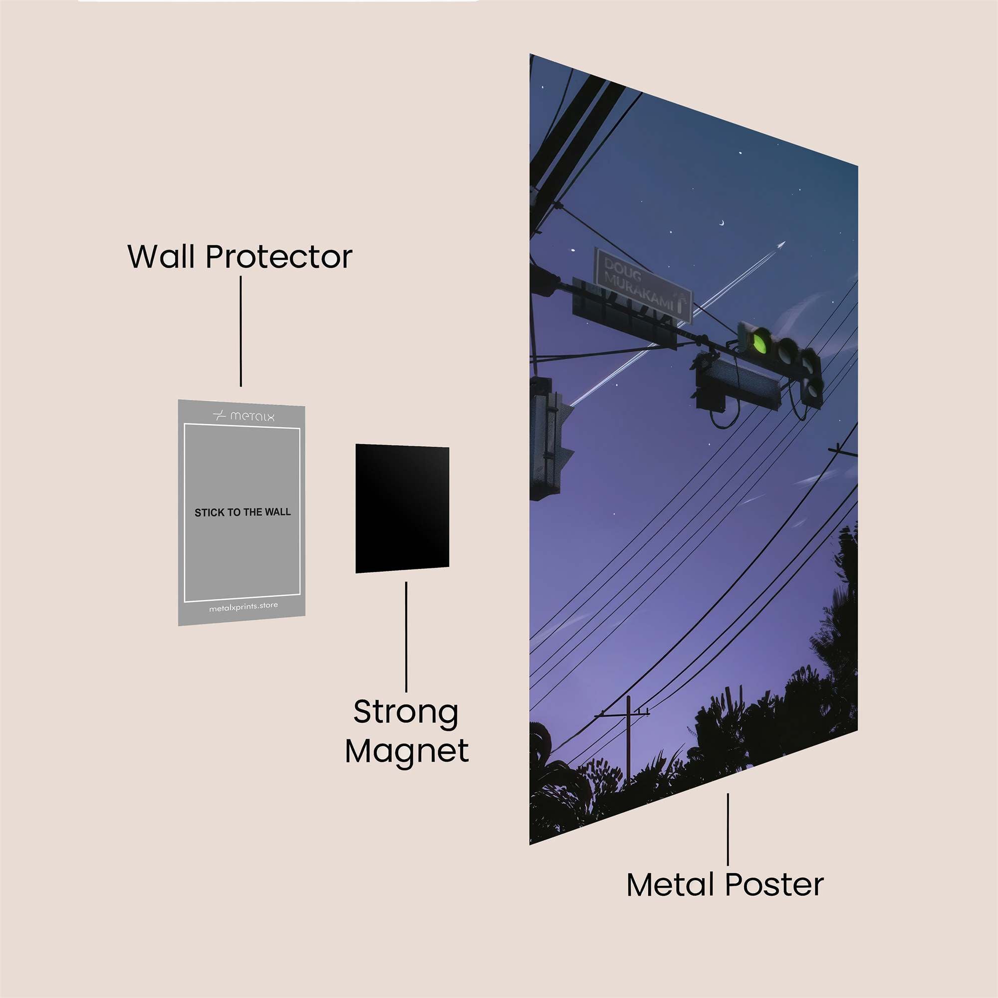 Starry Guidance Safe Wall Magnetic / M