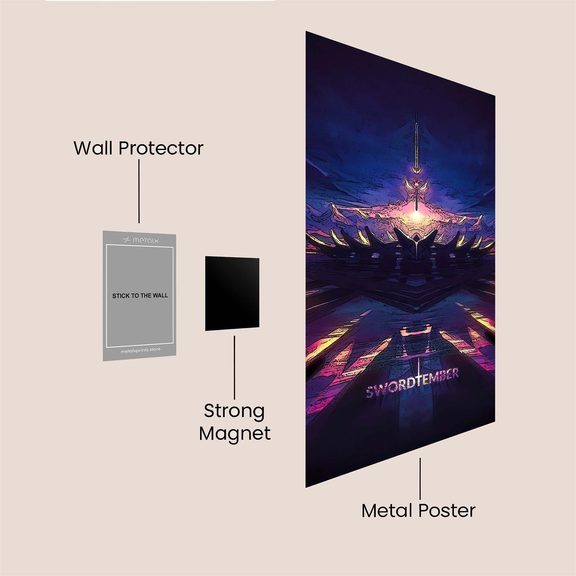 Sword Radiance Safe Wall Magnetic / M