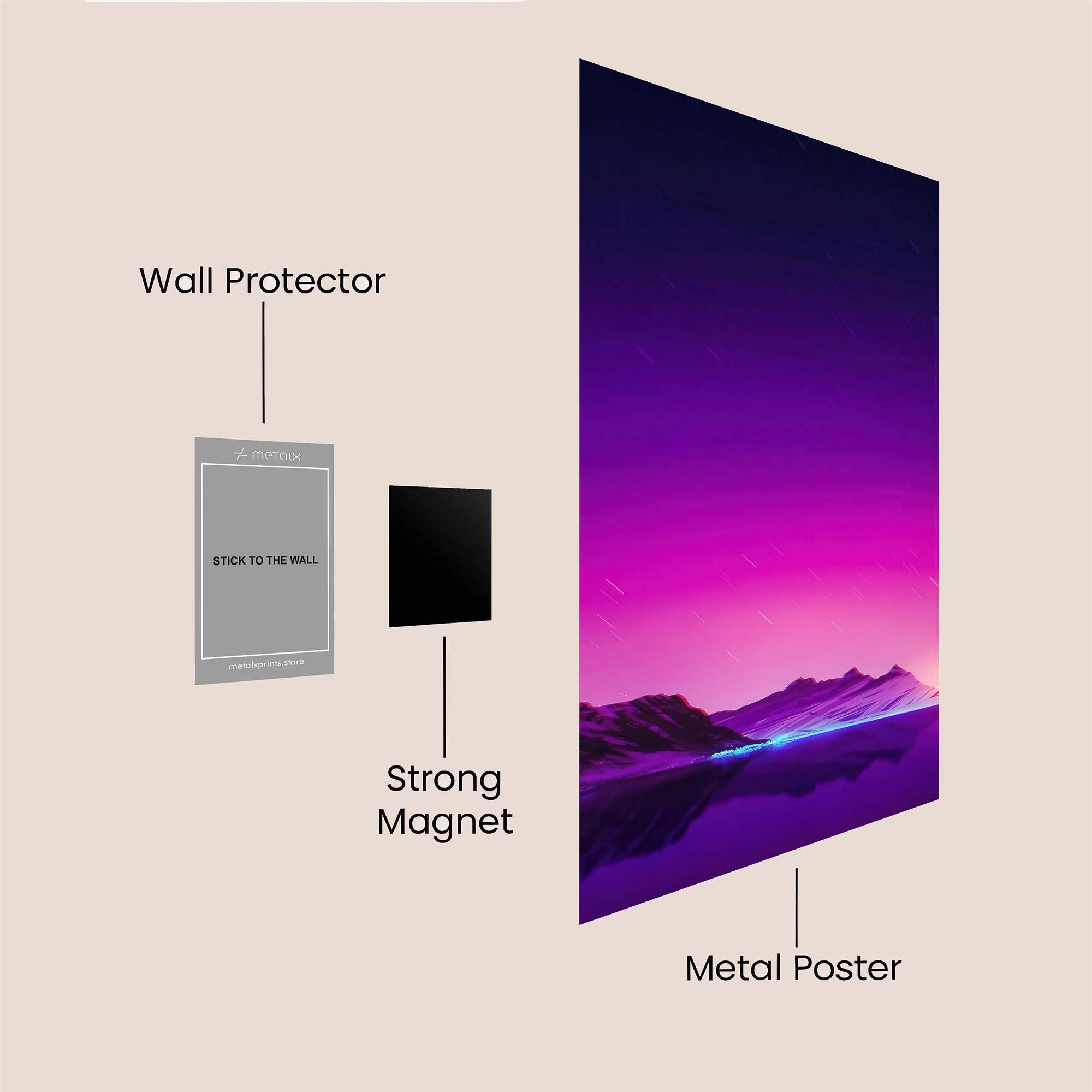 Aurora Dream Safe Wall Magnetic / M