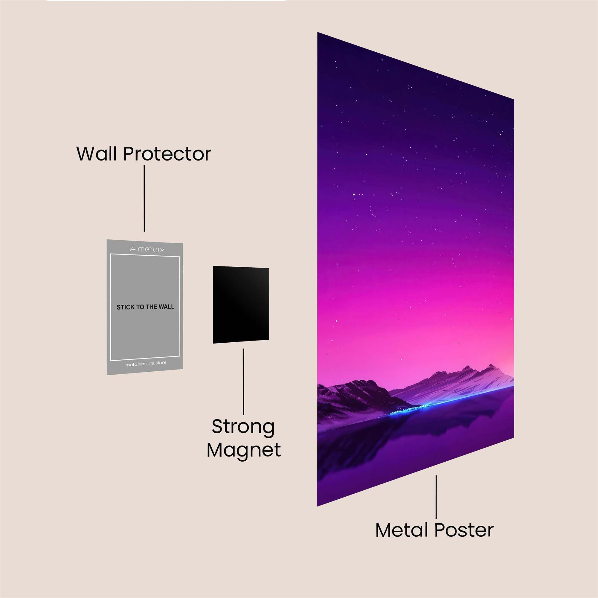 Mountain Dreamscape Safe Wall Magnetic / M