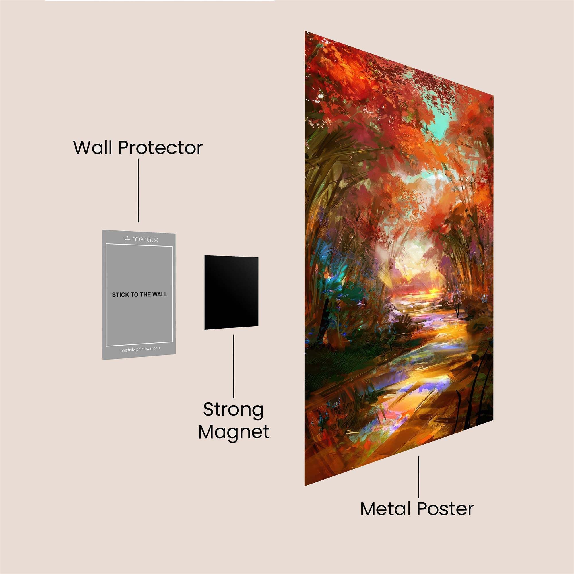 AutumnWhisper Safe Wall Magnetic / M