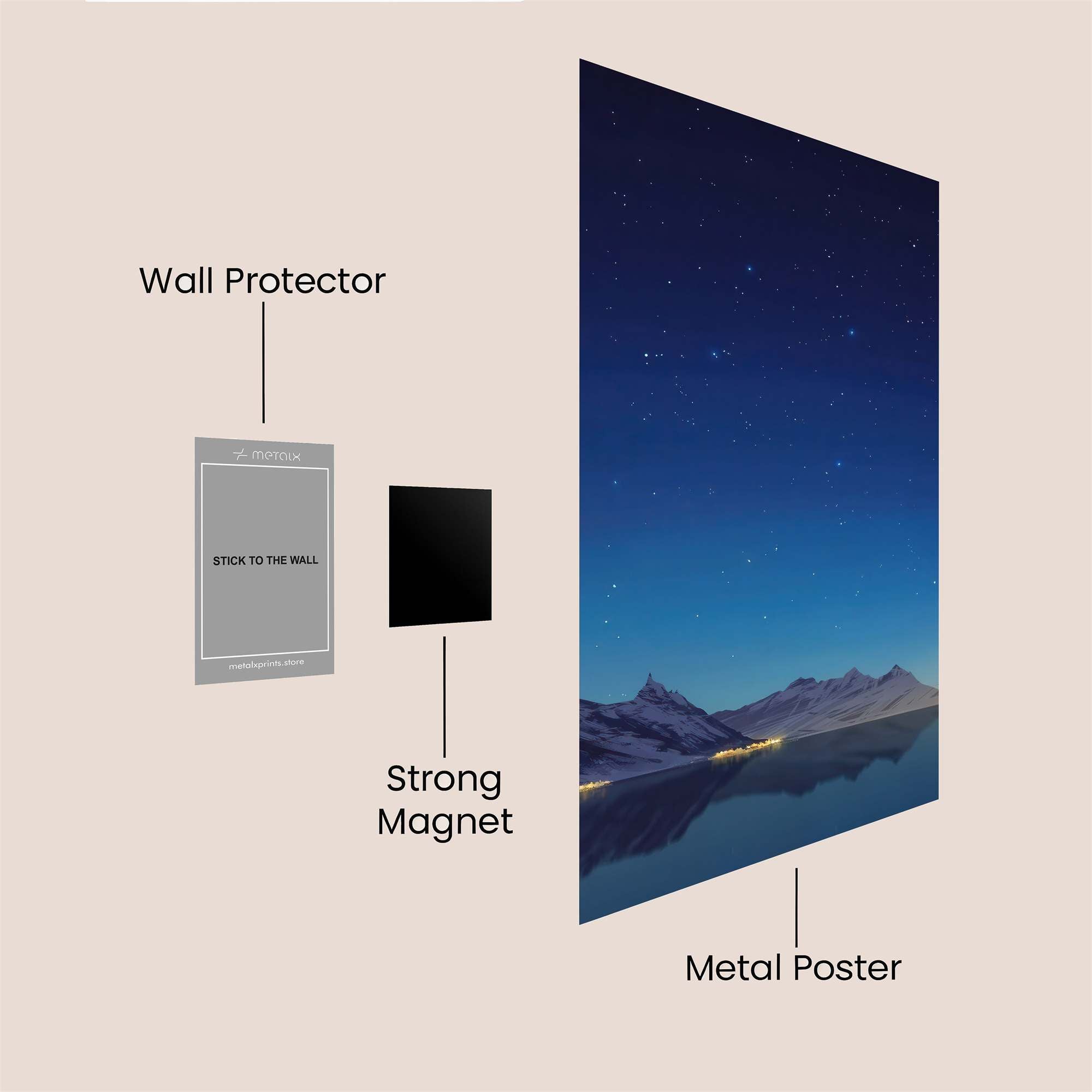 Starlit Serenity Safe Wall Magnetic / M
