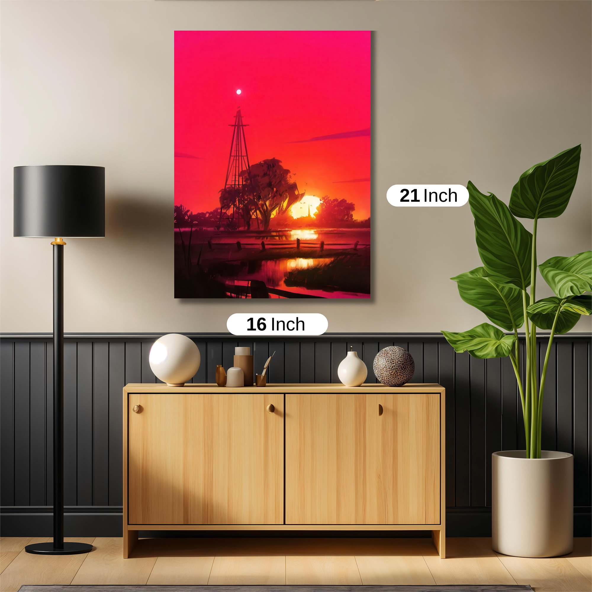 Sunset Serenity Safe Wall Magnetic / M