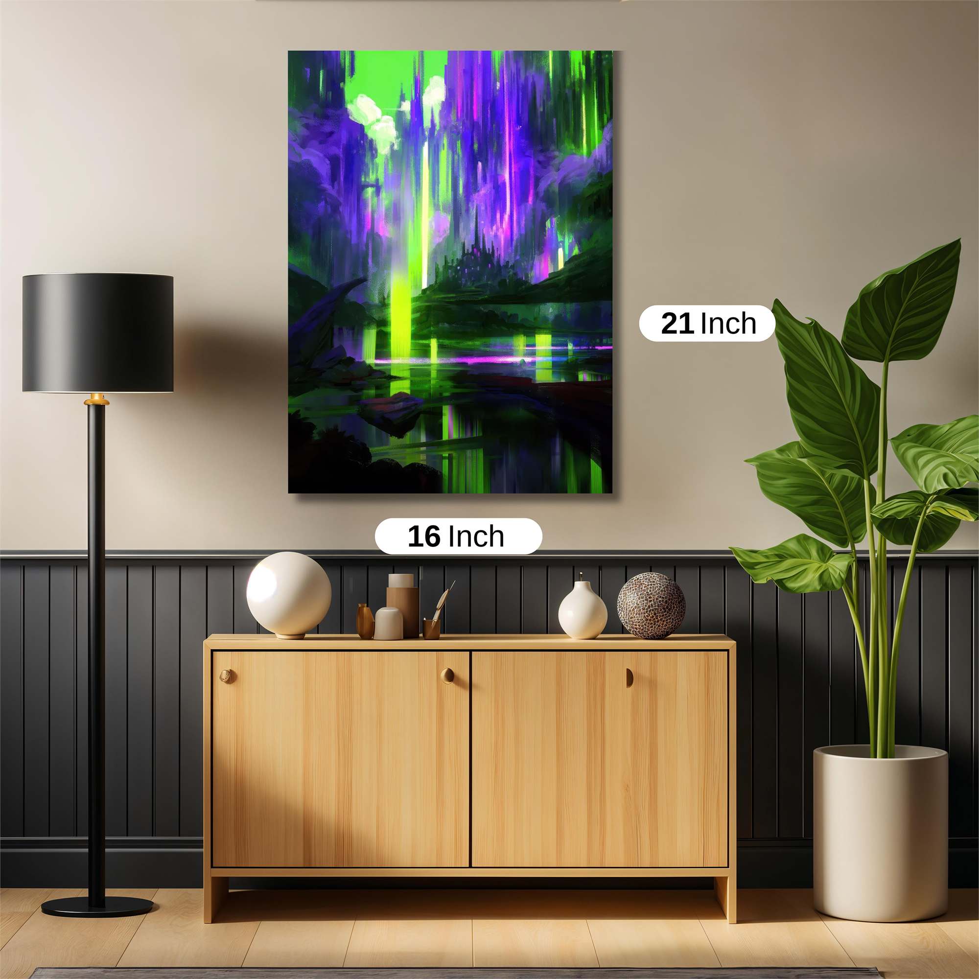 Neon Dreamscape Safe Wall Magnetic / M