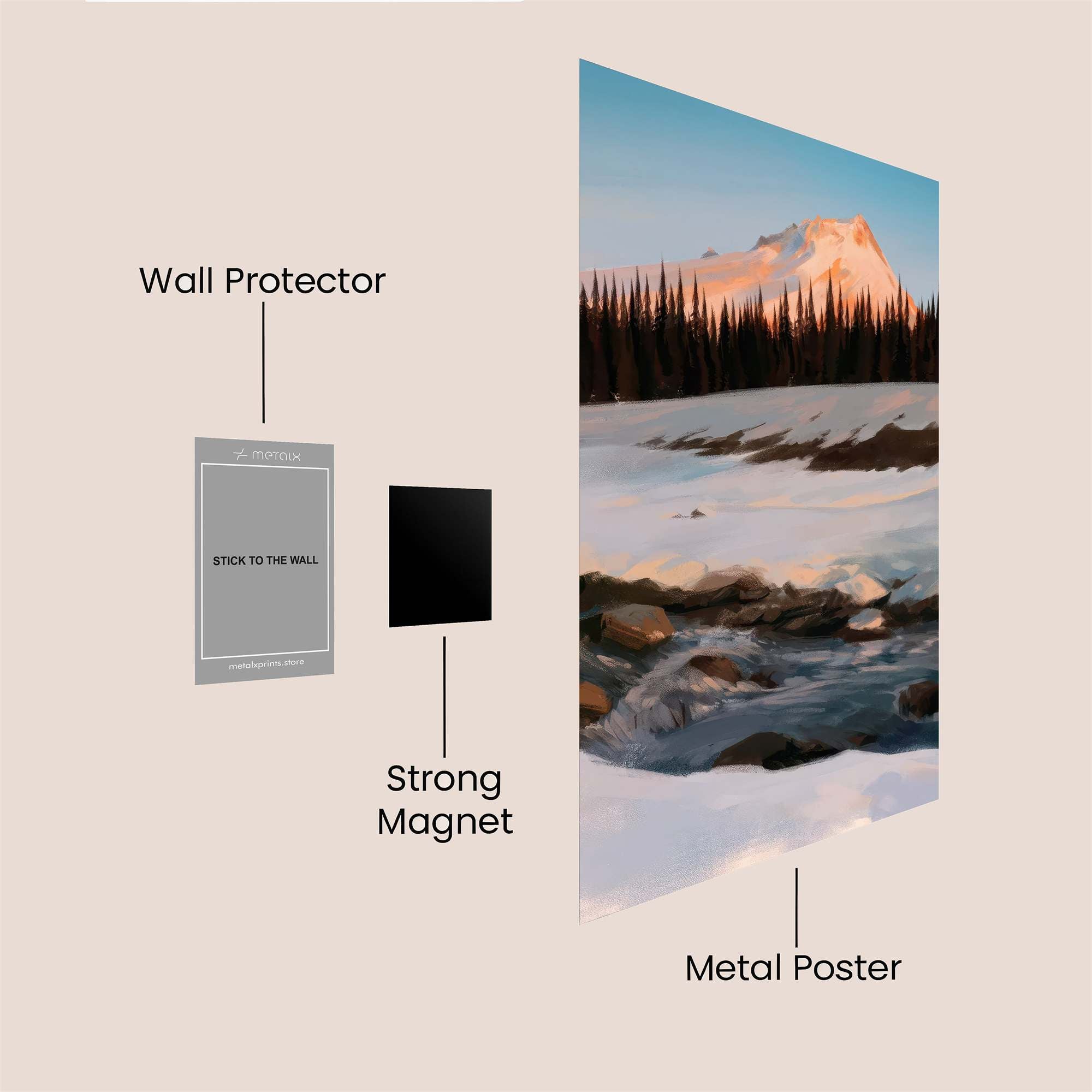 Mount Serenity Safe Wall Magnetic / M