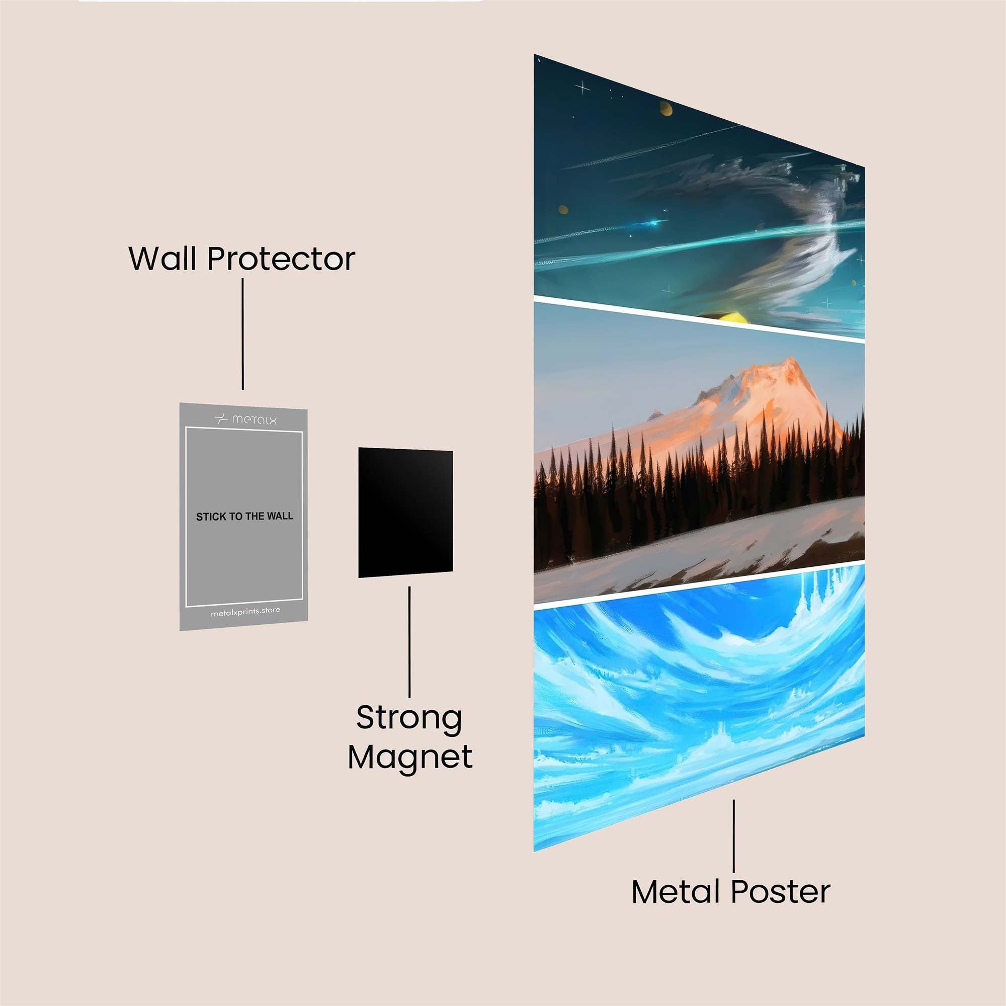 Cosmic Serenity Safe Wall Magnetic / M