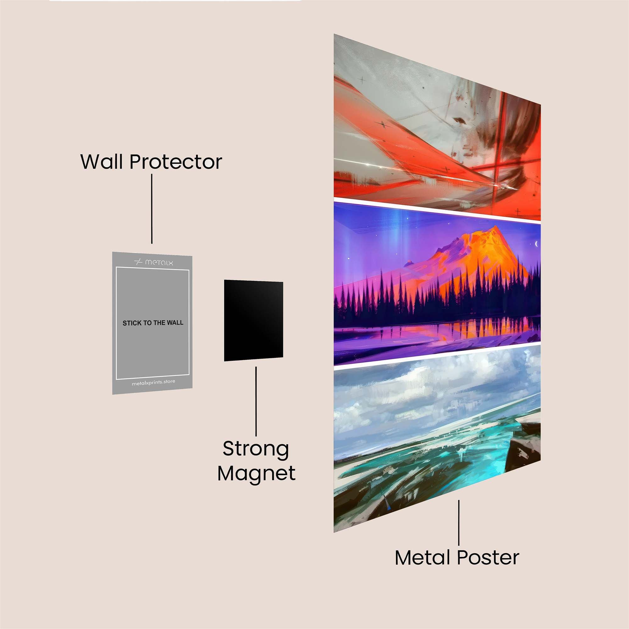 Aurora Dreamscape Safe Wall Magnetic / M