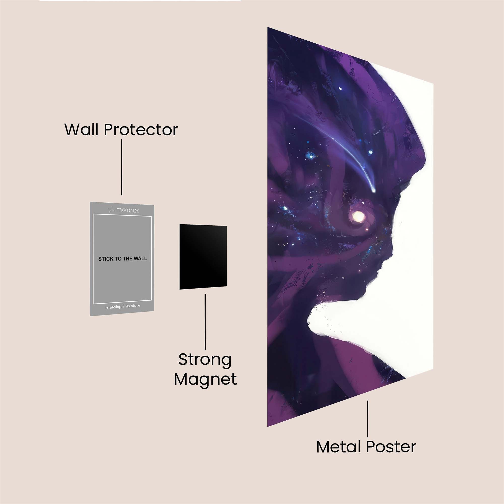 Cosmic Serenity Safe Wall Magnetic / M