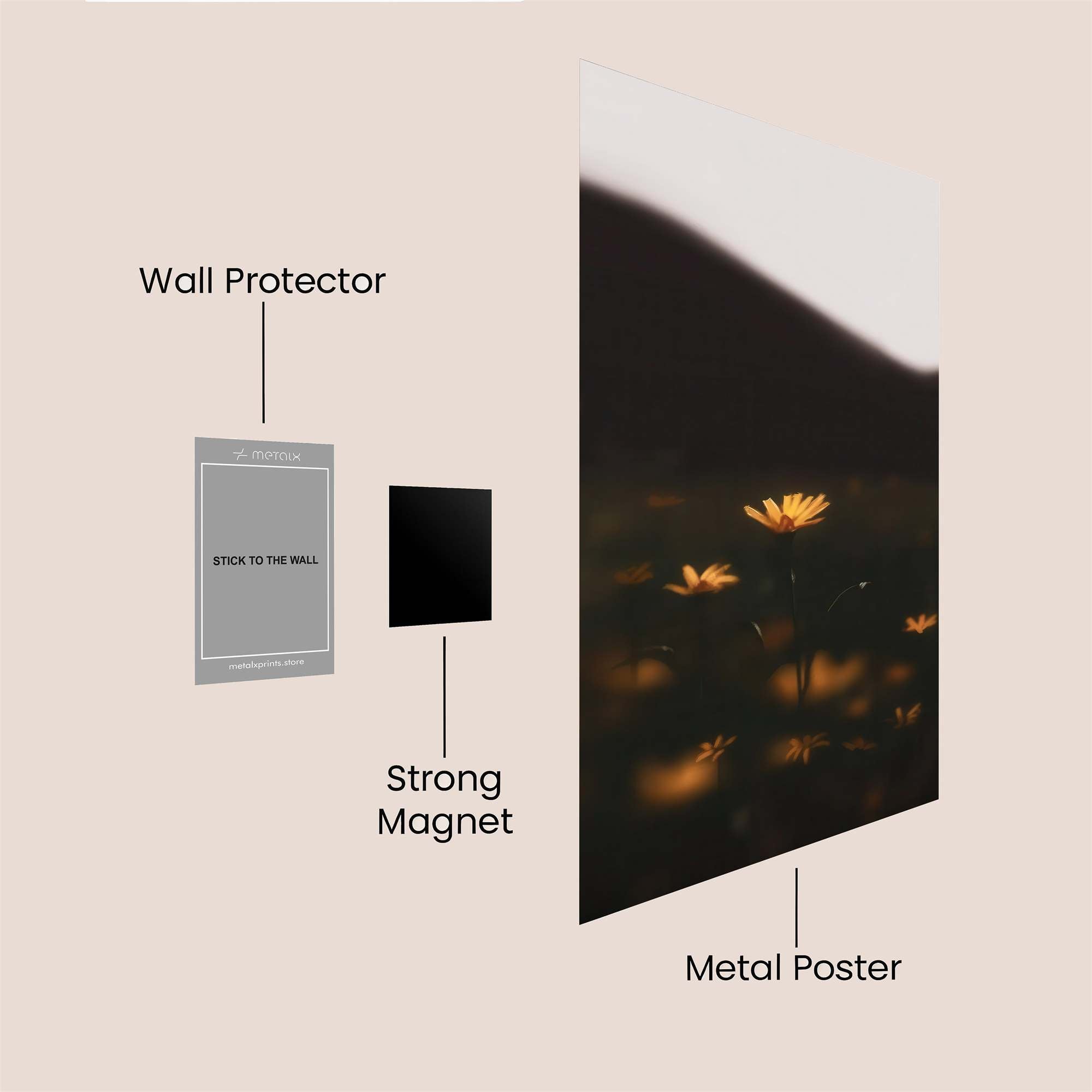 Daisy Glow Safe Wall Magnetic / M