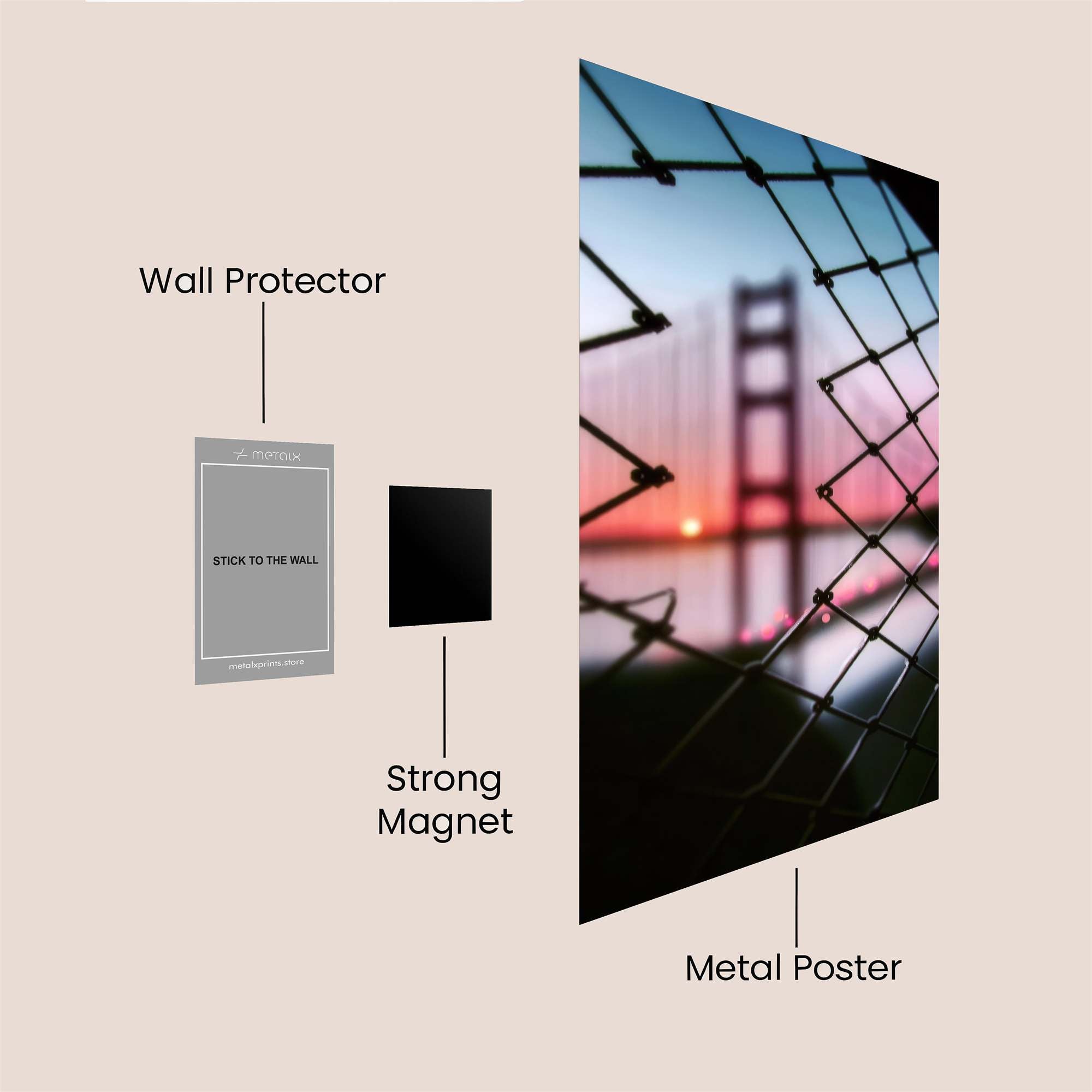 GoldenGate Restrained Safe Wall Magnetic / M