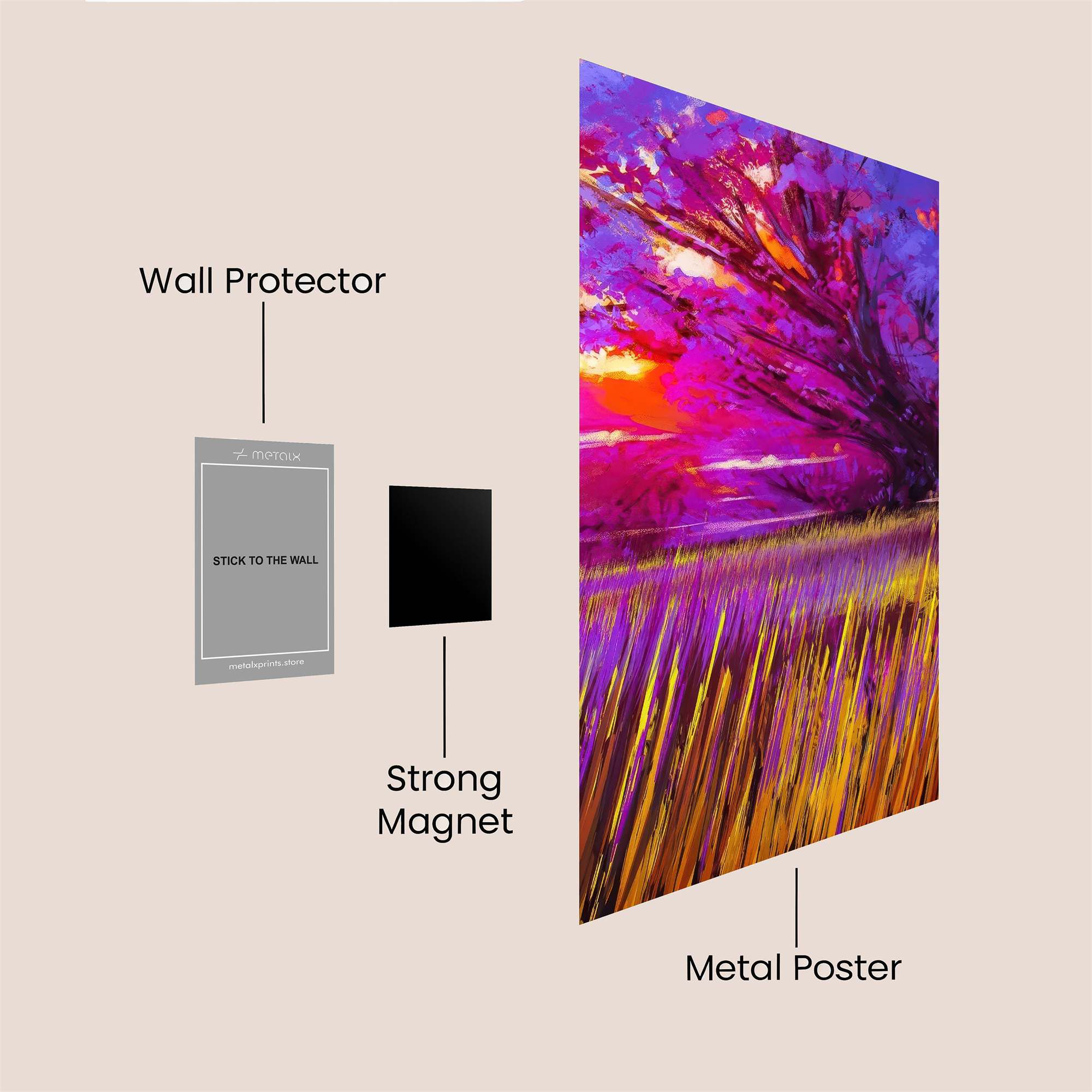 Sunset Serenity Safe Wall Magnetic / M