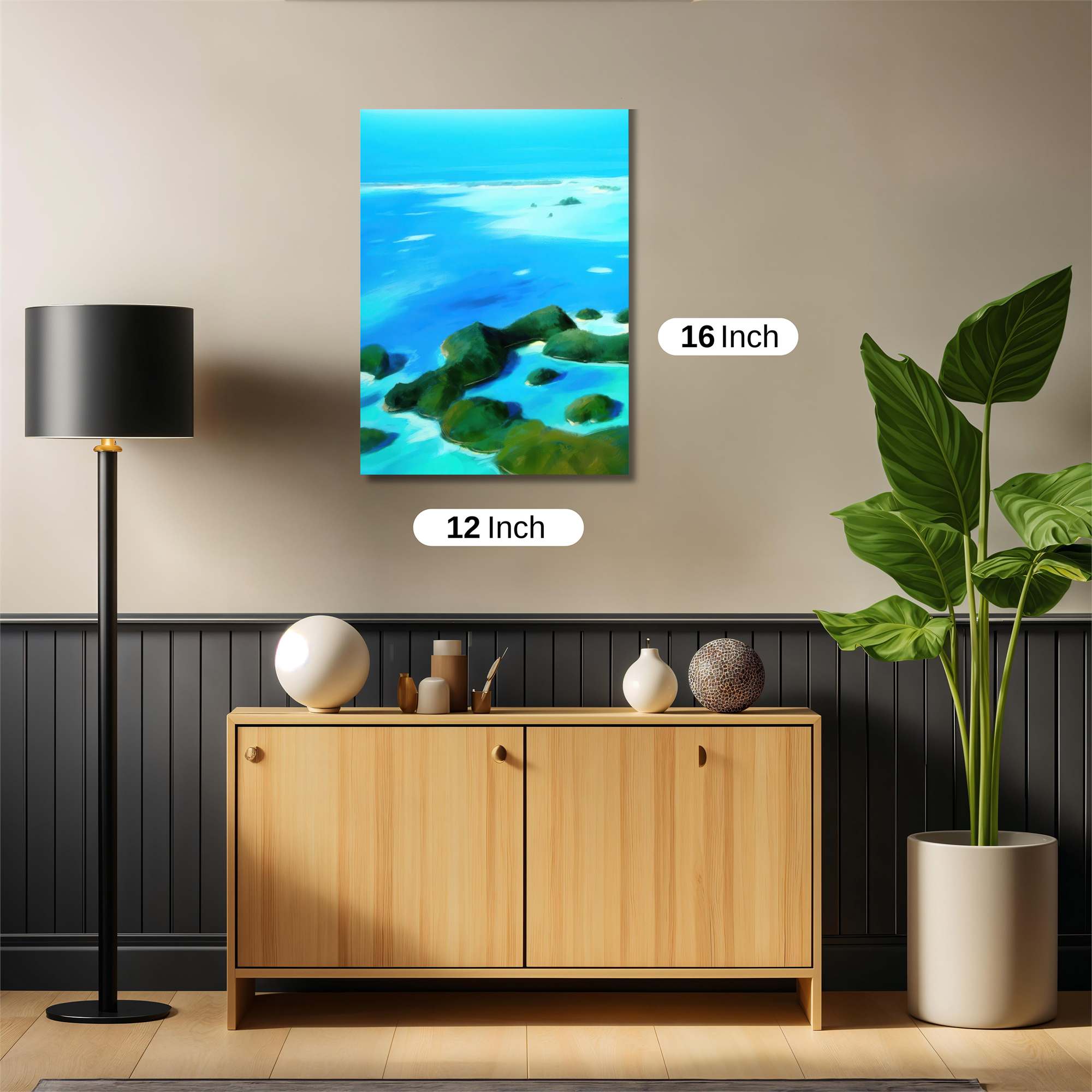 Island Serenity Safe Wall Magnetic / M